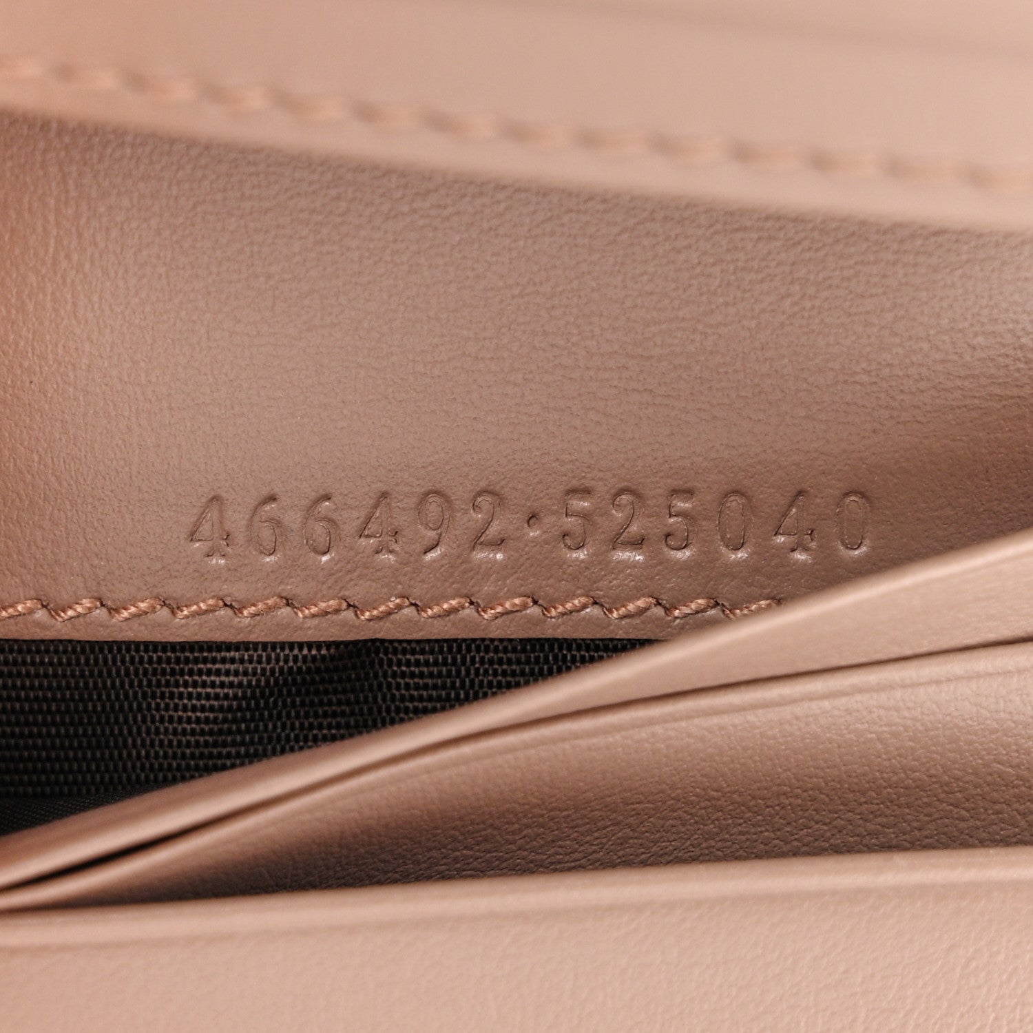 Gucci Calfskin Matelasse GG Marmont Card Case Porcelain Rose 8 of 10