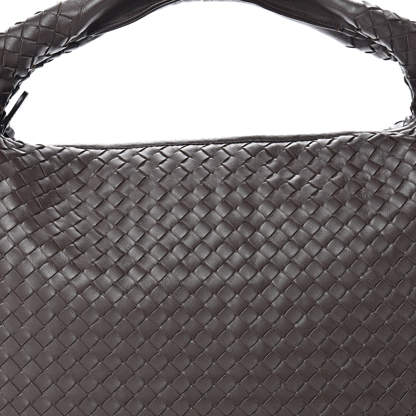 Nappa Intrecciato Large Veneta Hobo Ebano