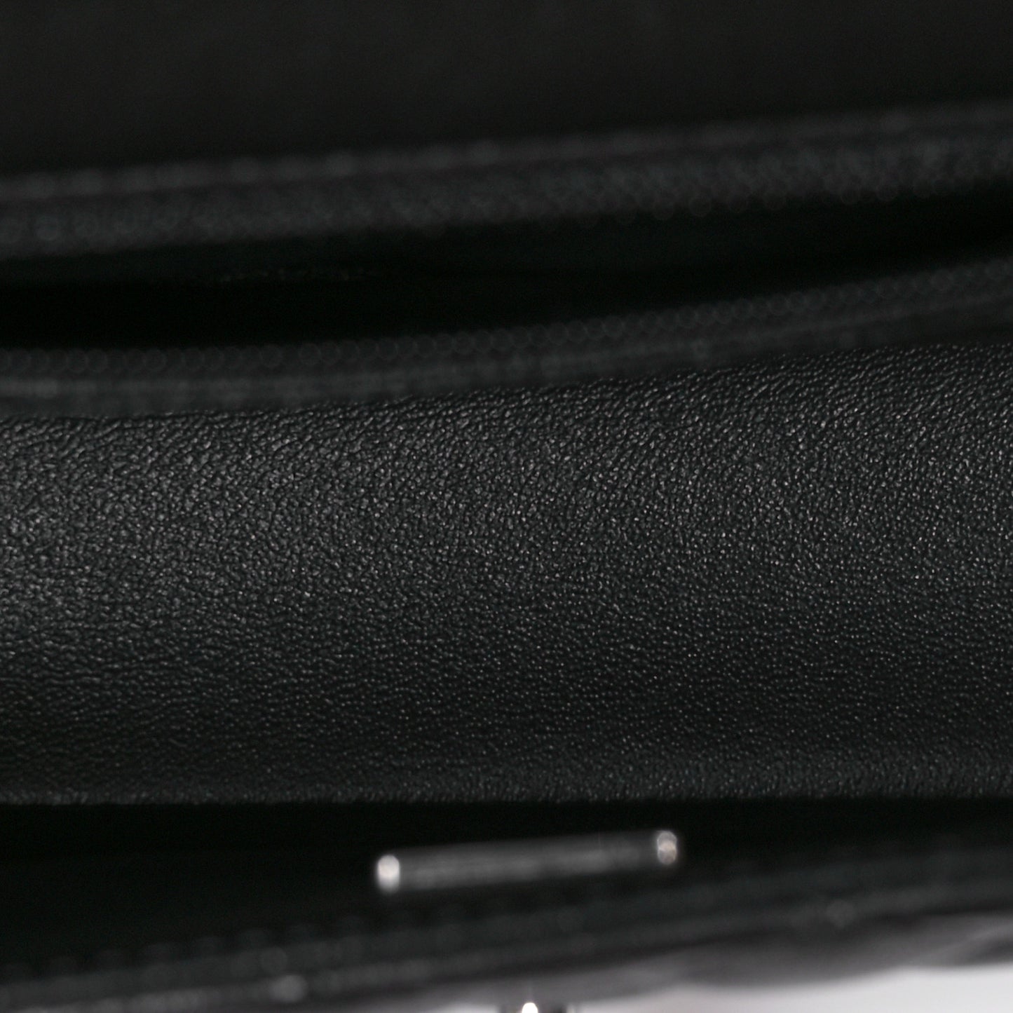 Lambskin Quilted Mini Rectangular Flap Black