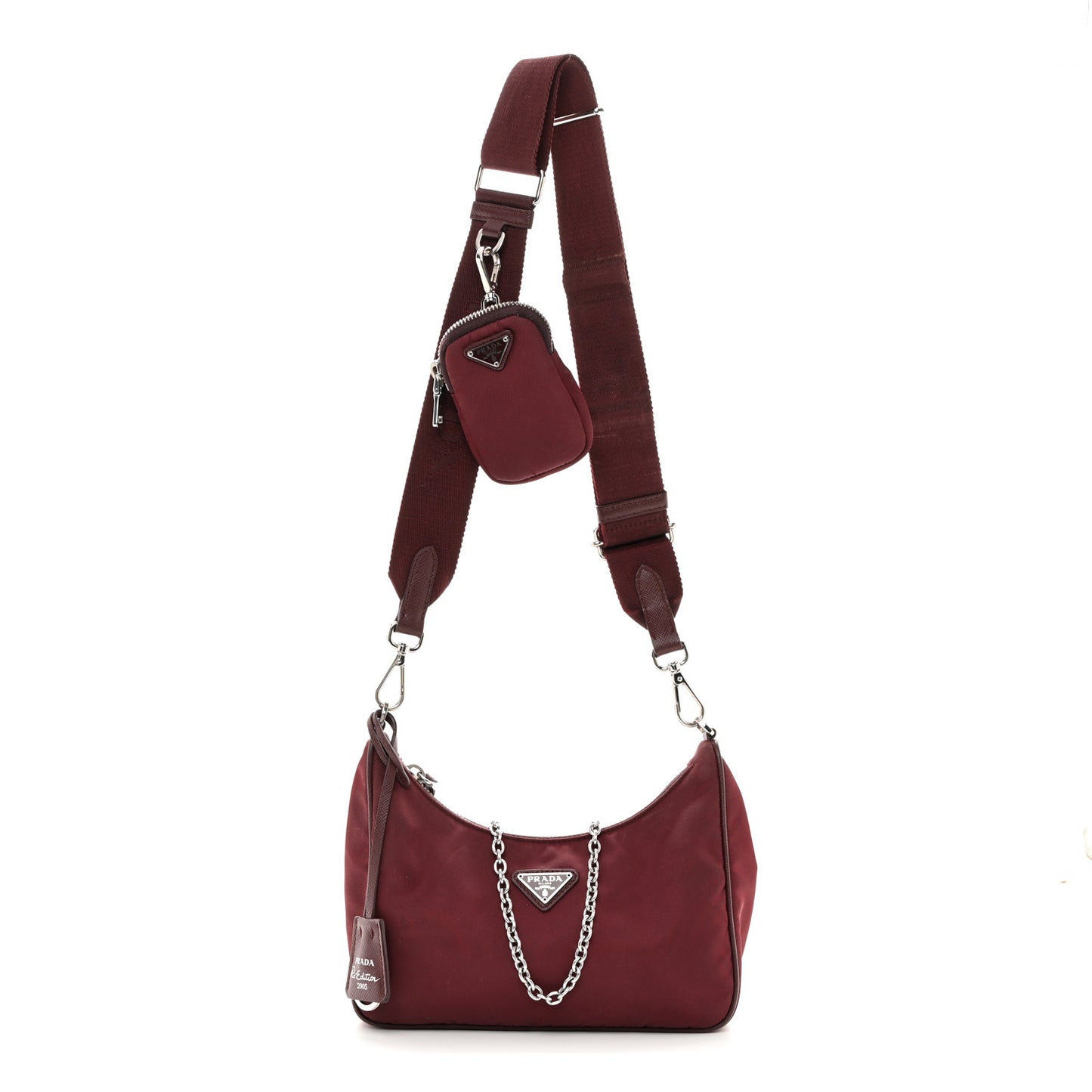 Tessuto Nylon Re-Edition 2005 Shoulder Bag Granato