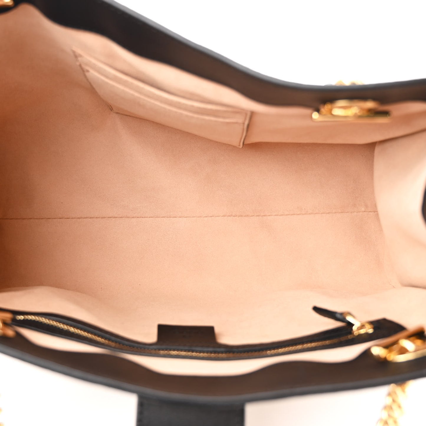 GG Supreme Monogram Bees Medium Padlock Tote Beige Oro Black