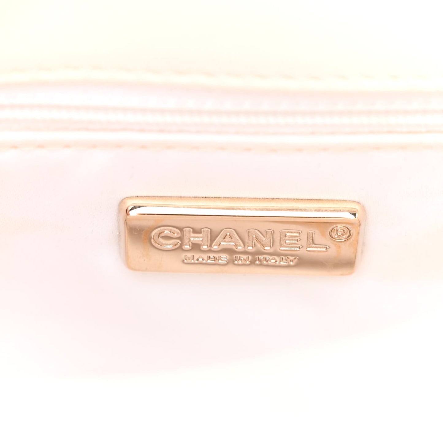 Sequin Mini Rectangular Flap White