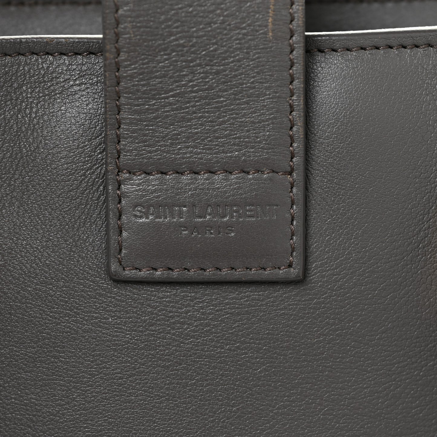 Calfskin Small Monogram Cabas Grey
