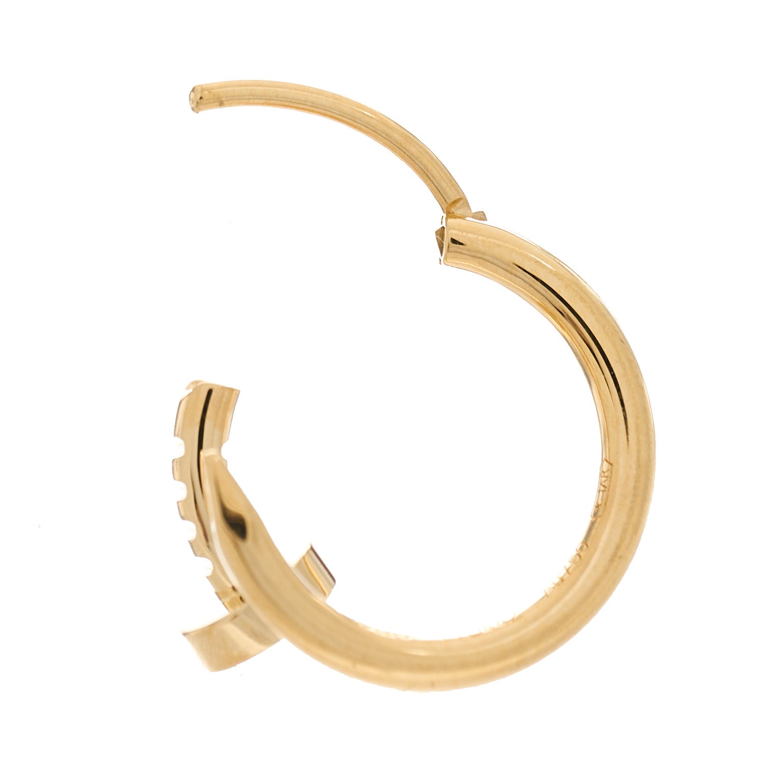 Cartier 18K Yellow Gold Juste Un Clou Single Hoop Earring 3 of 5