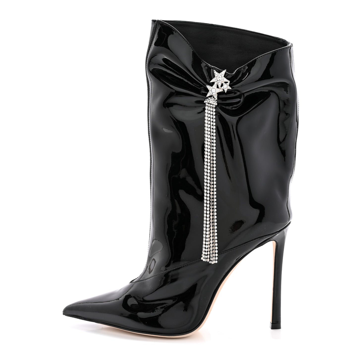 Patent Crystal Oriel 95 Boots 36 Black