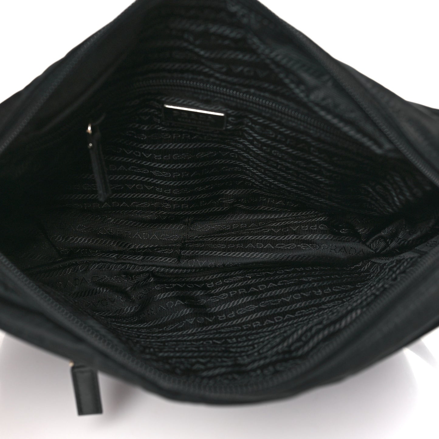 Nylon Vela Messenger Bag Black