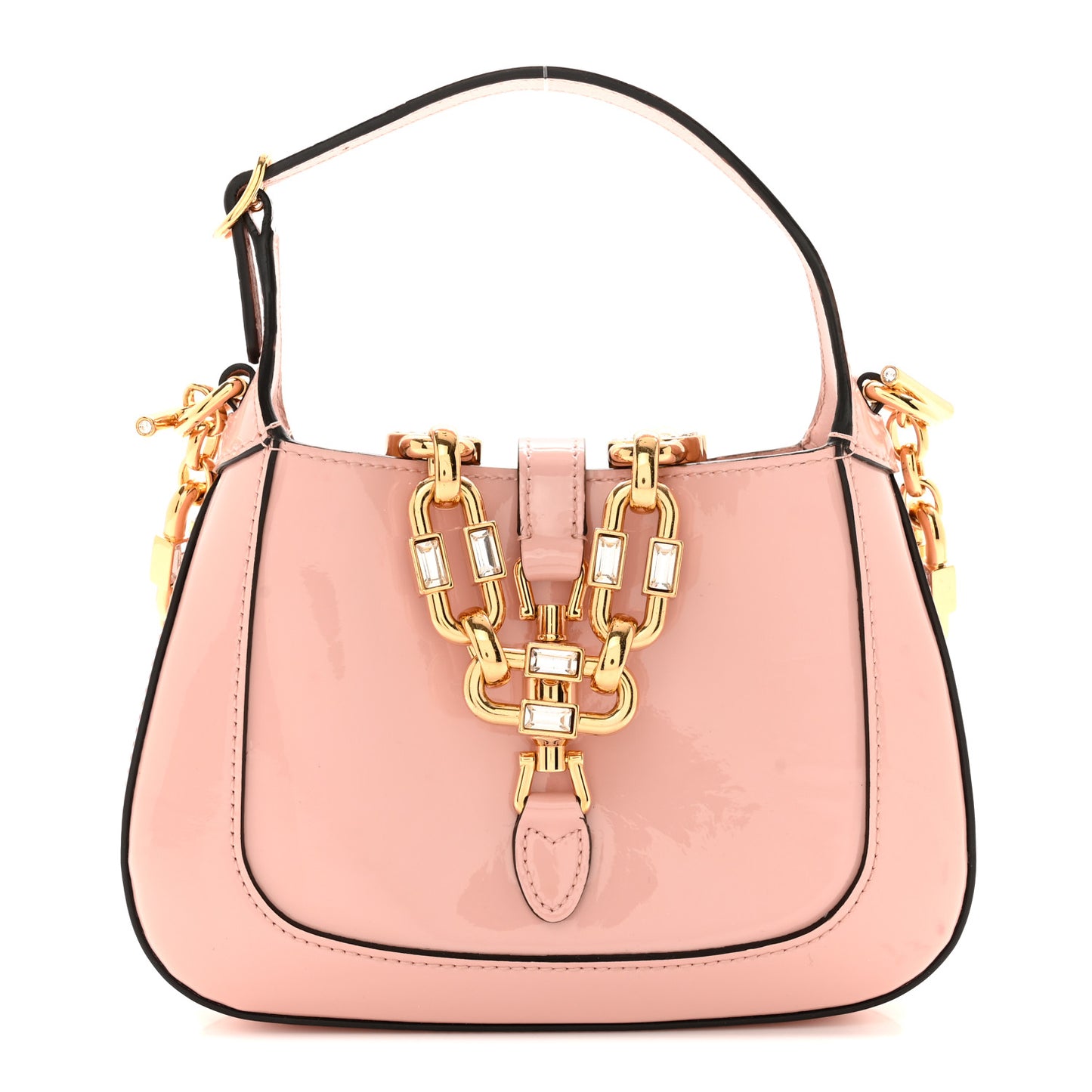 Patent Mini Jackie 1961 Crystal Hobo Pink