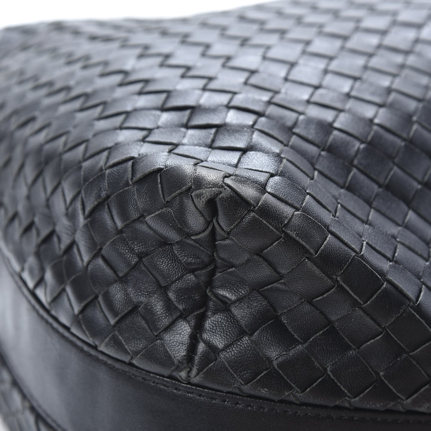 Nappa Intrecciato Hobo Black