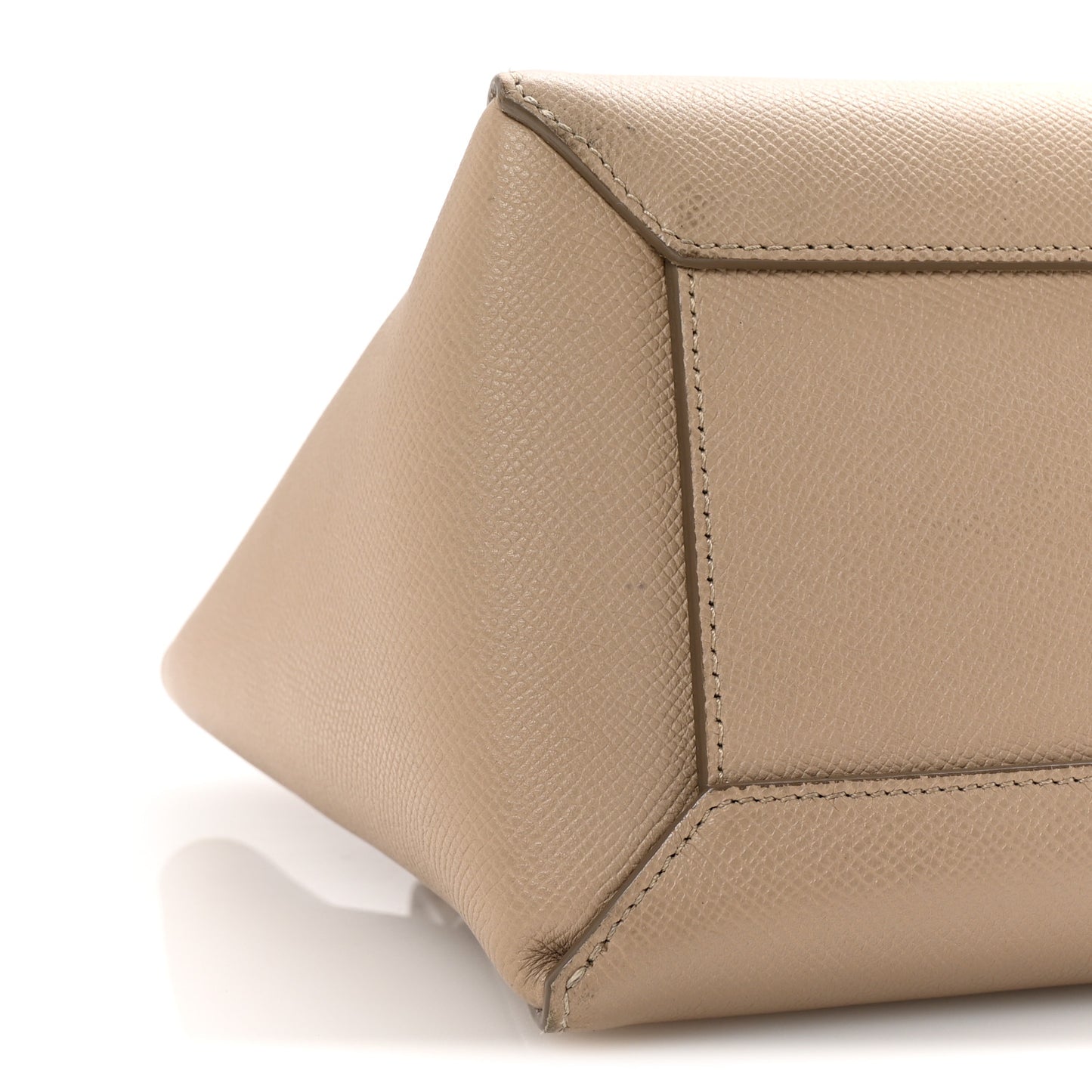 Grained Calfskin Micro Belt Bag Light Taupe