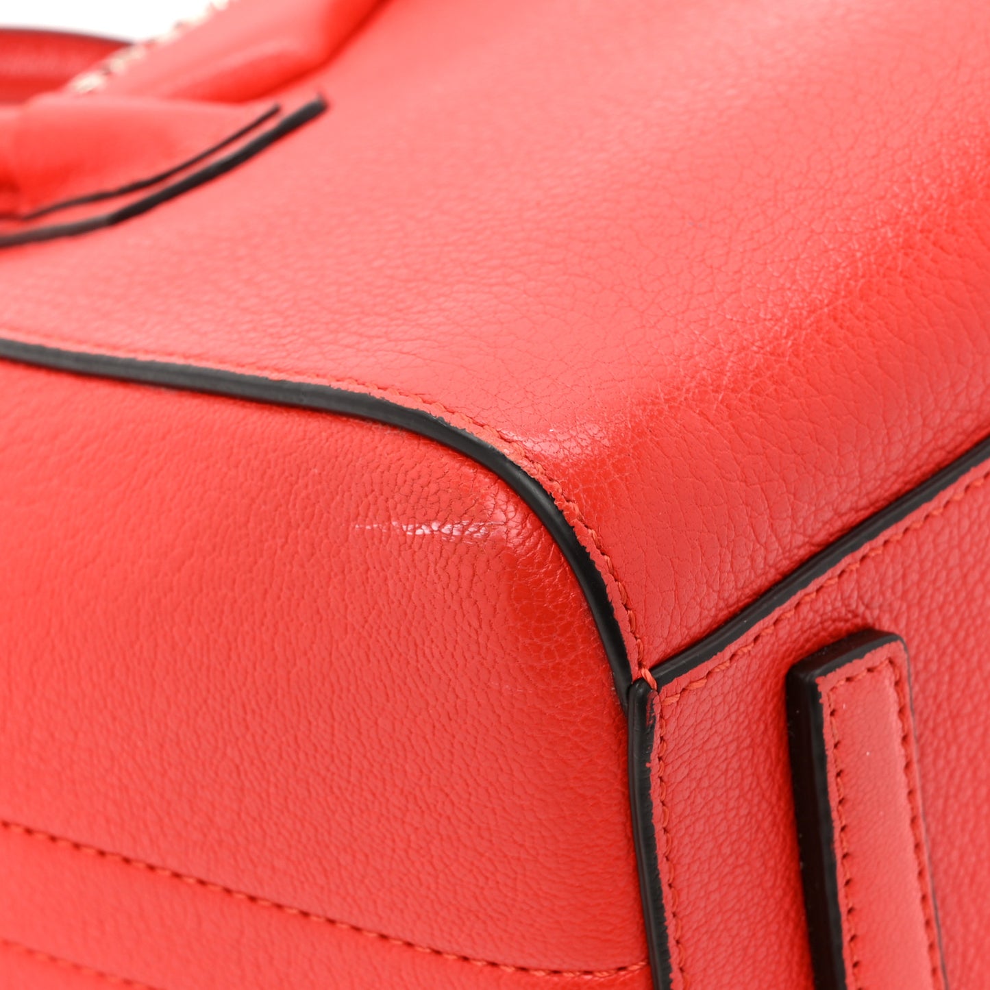 Sugar Goatskin Mini Antigona Pop Red