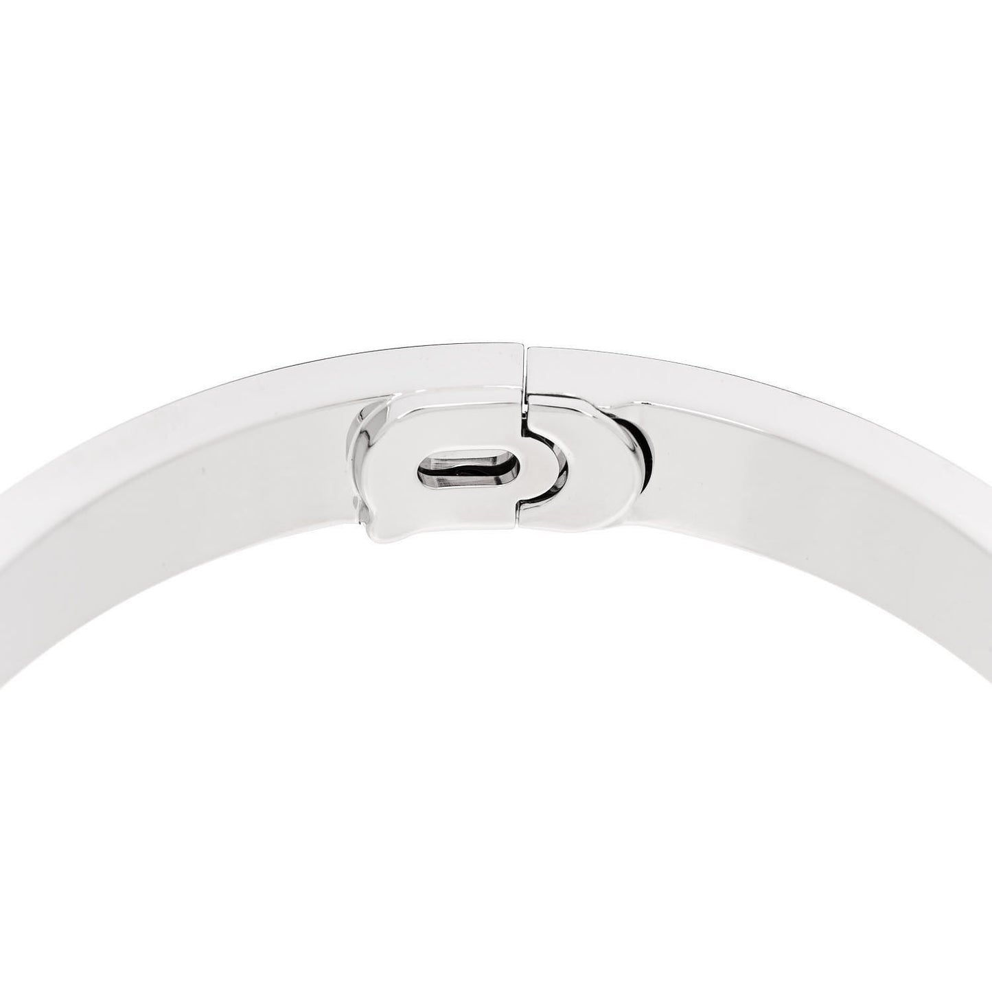 18K White Gold Diamond LOVE Paved Bracelet 18