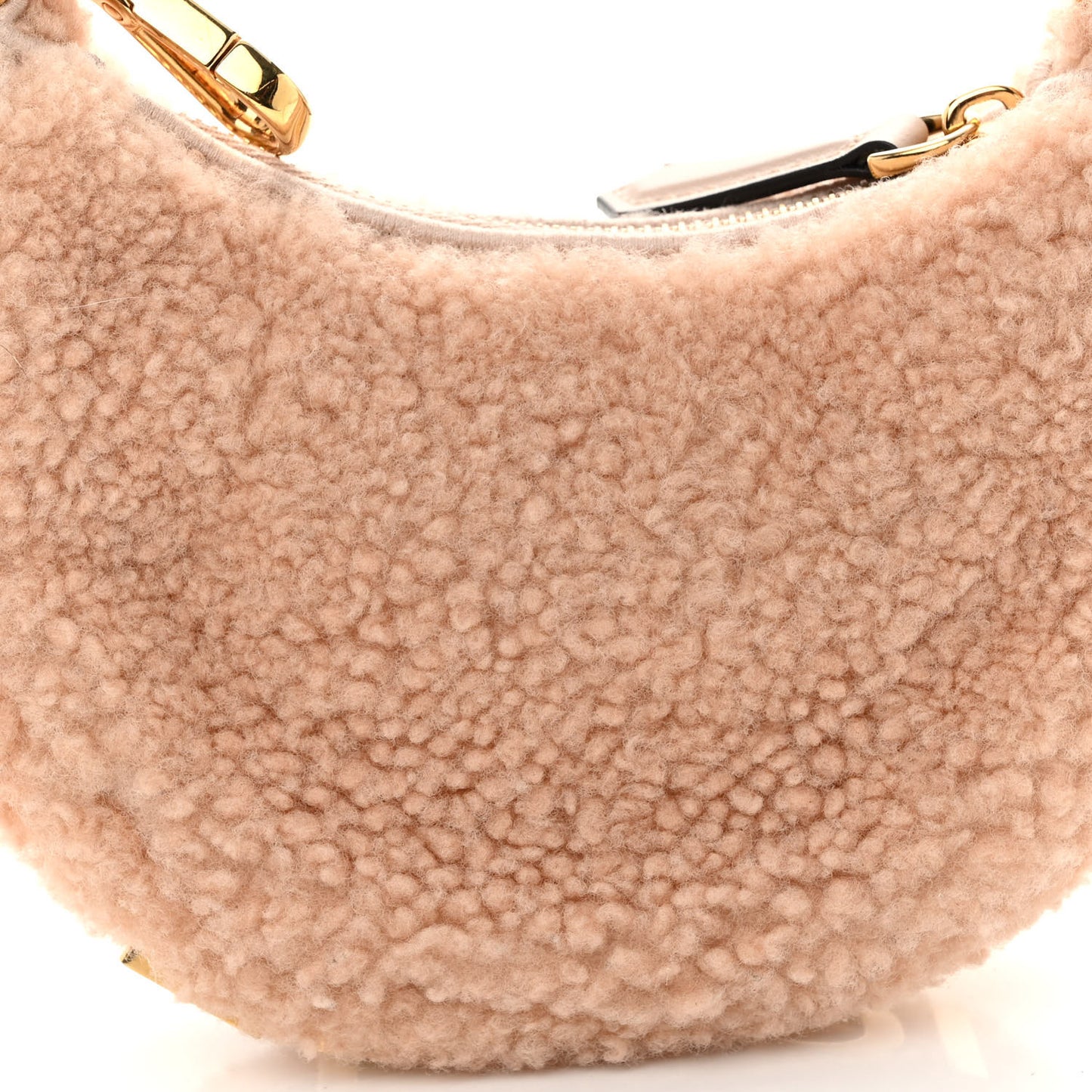 Shearling Vitello Grace Nano Fendigraphy Hobo Charm Soap