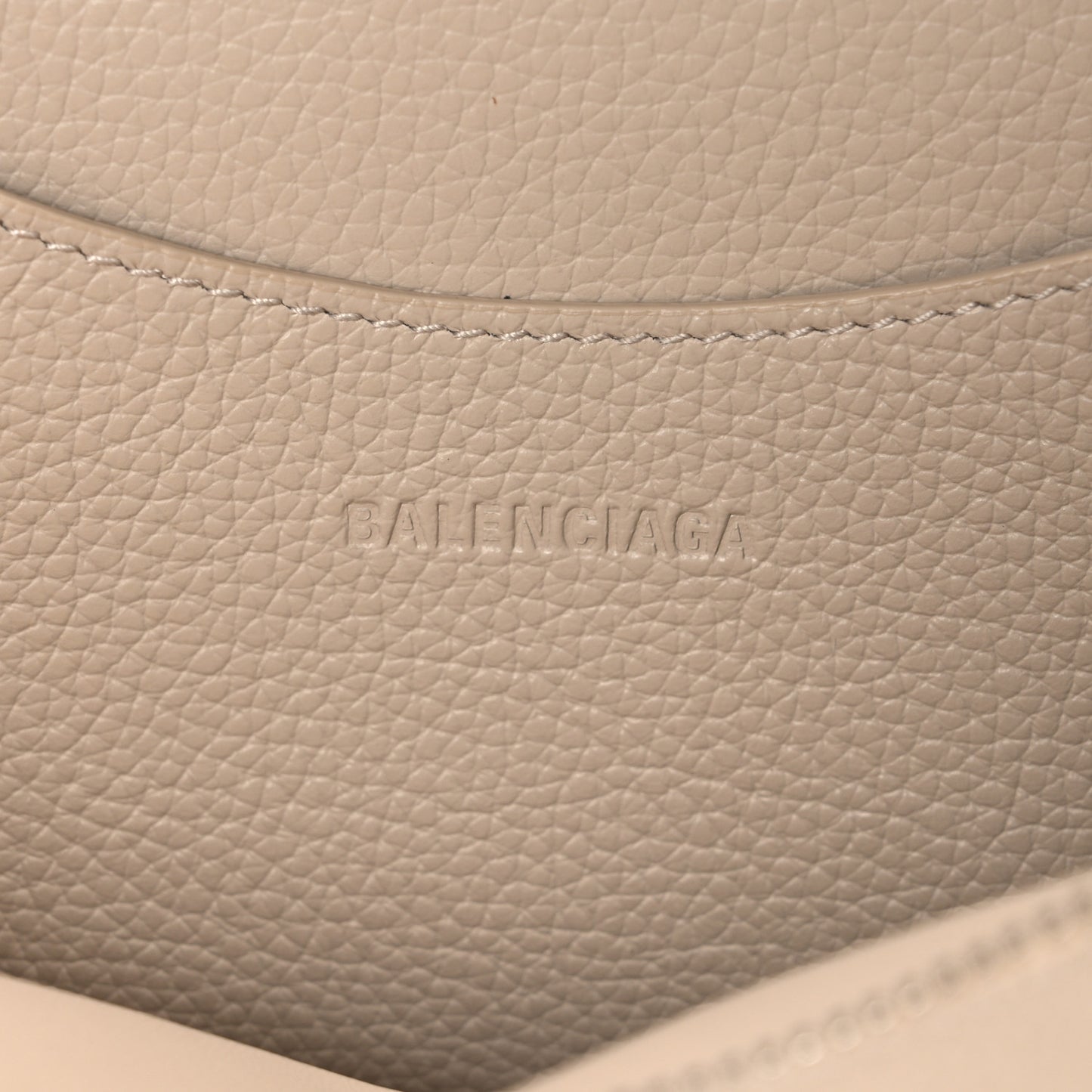 Grained Calfskin Neo Classic Silver Hardware S City Cream