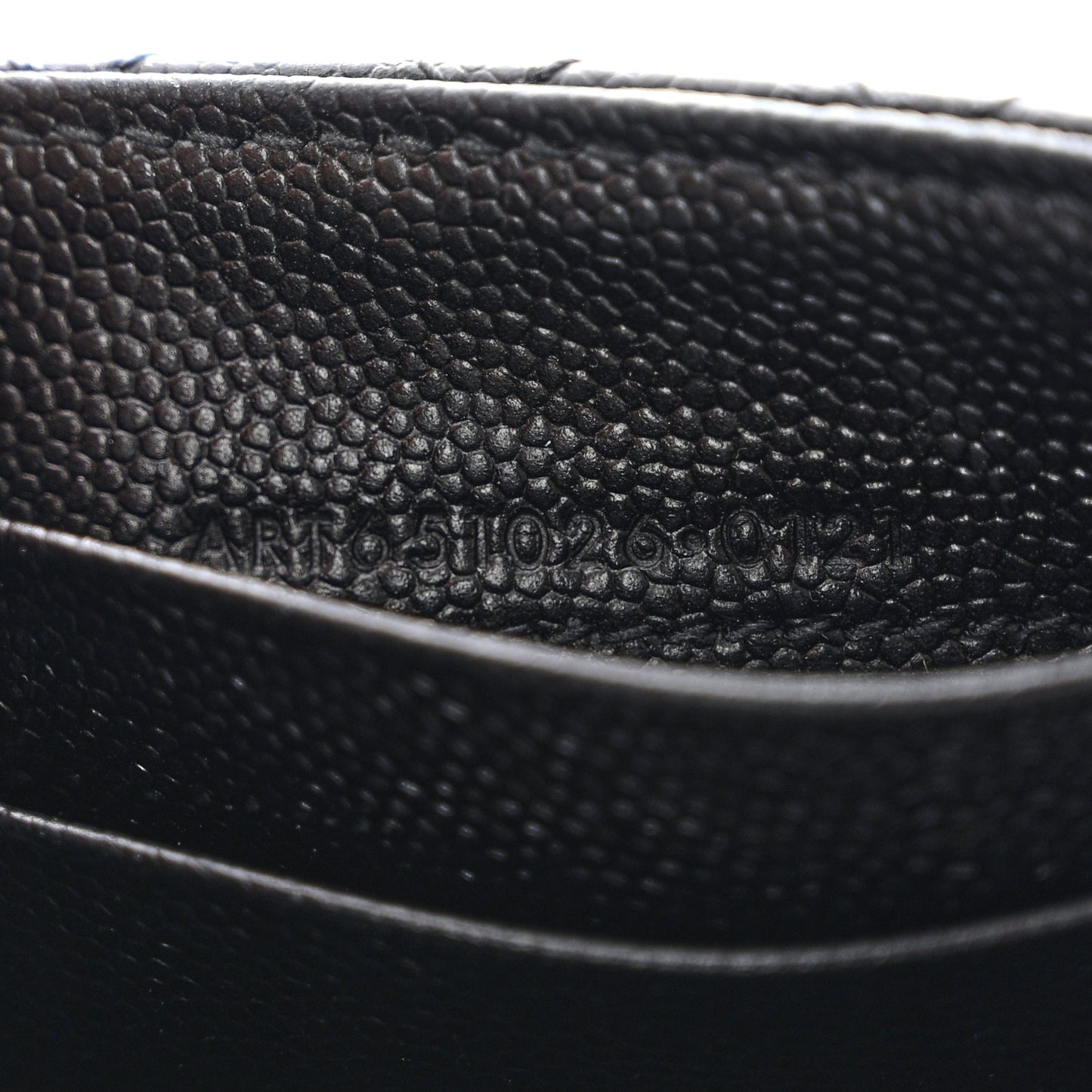 Grain De Poudre Textured Mixed Matelasse Triquilt Small Monogram Envelope Wallet Black