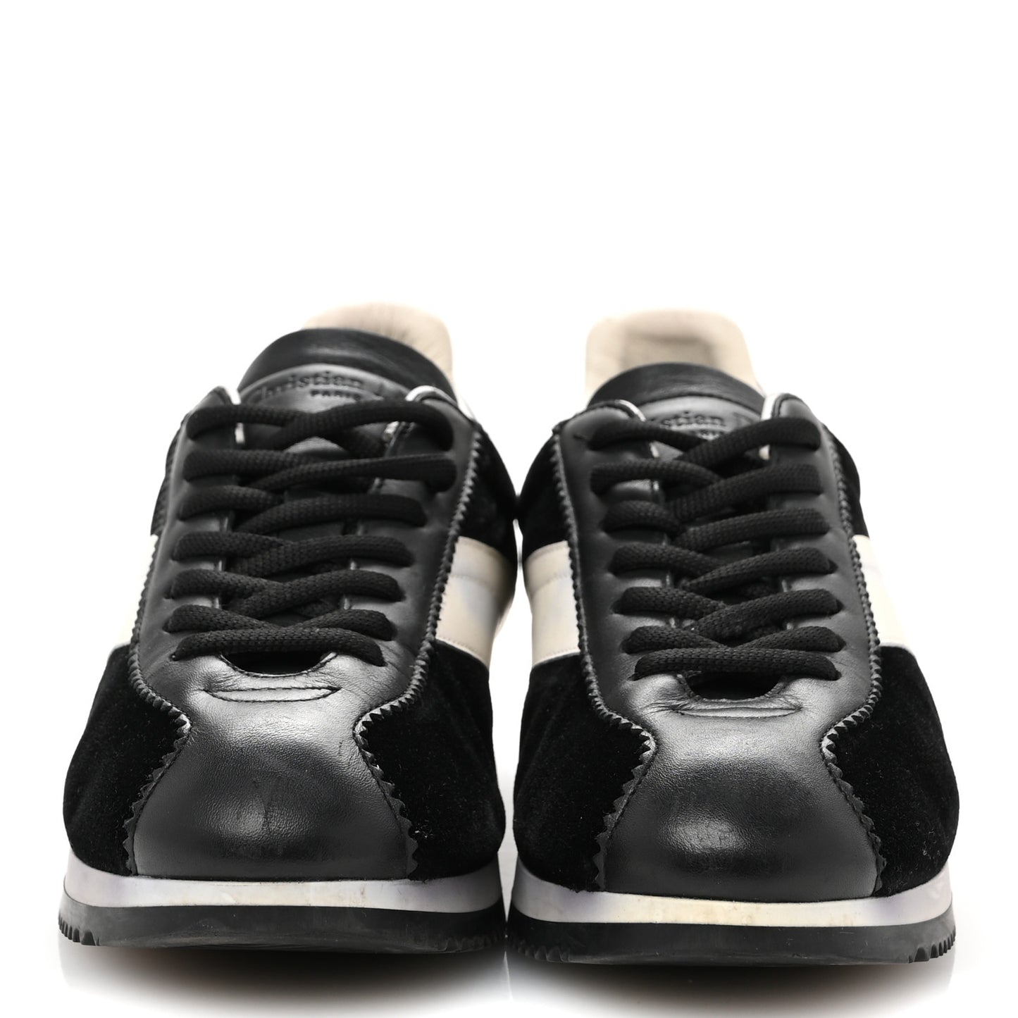 Velvet Mix Diorun Sneakers 37.5 Black Off White