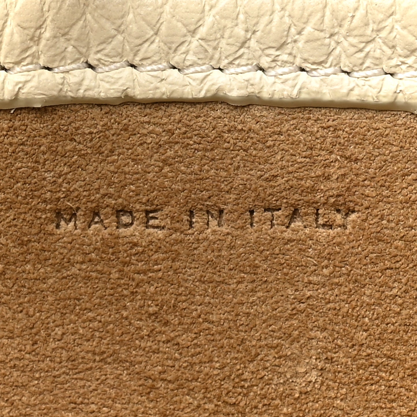 Grained Calfskin Large N/S Park Tote Ivory