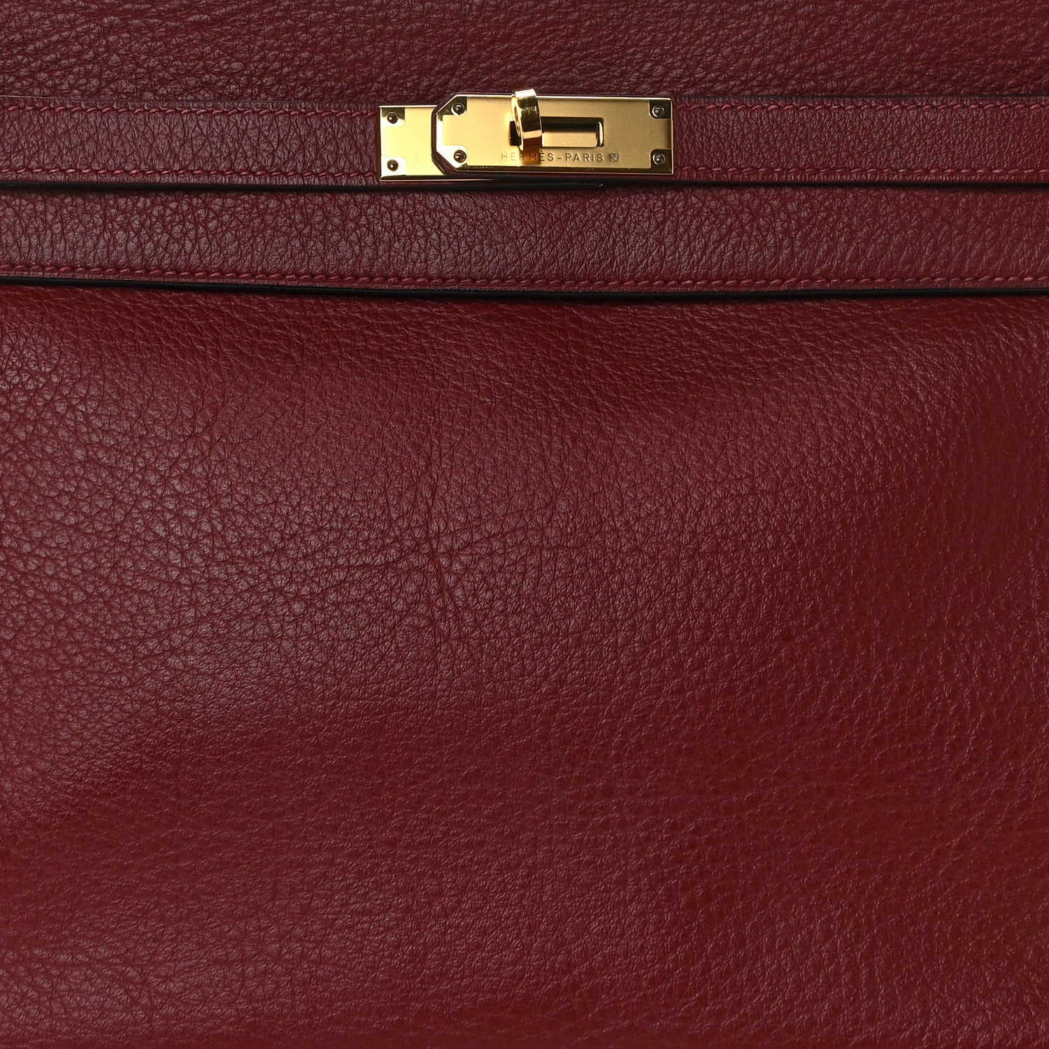 Hermes Taurillon Clemence Kelly Retourne 32 Rouge H 8 of 14