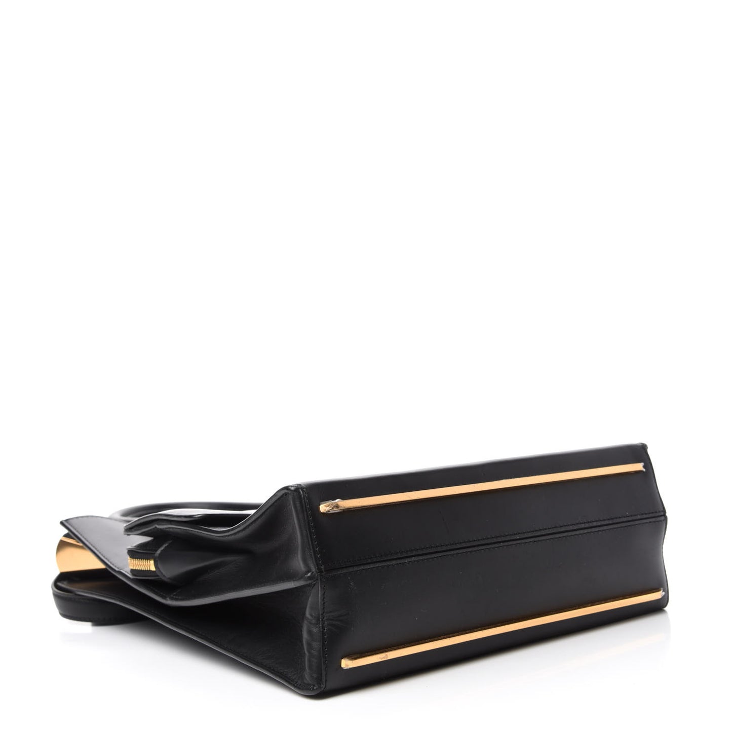 Calfskin Maillon Shoulder Bag Black