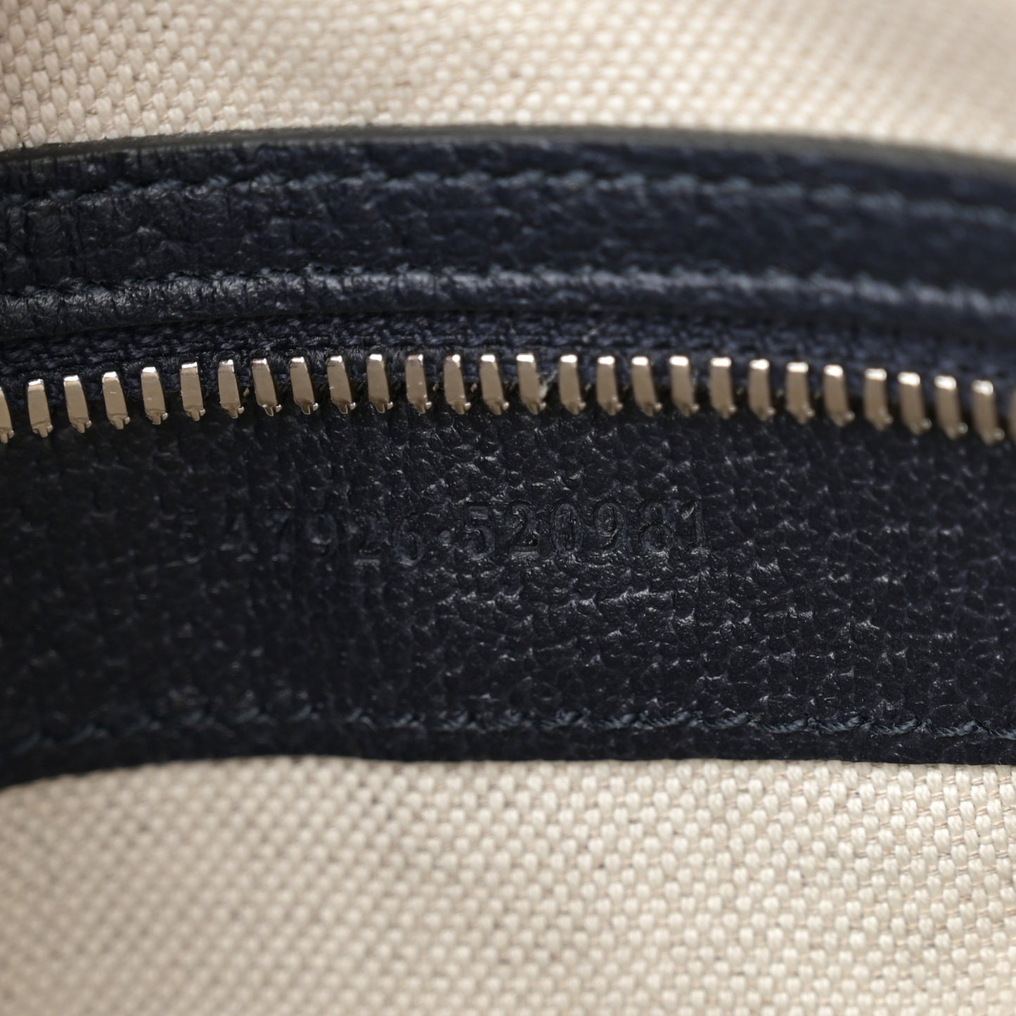 GG Supreme Monogram Textured Dollar Calfskin Web Small Ophidia Messenger Bag Beige Blue