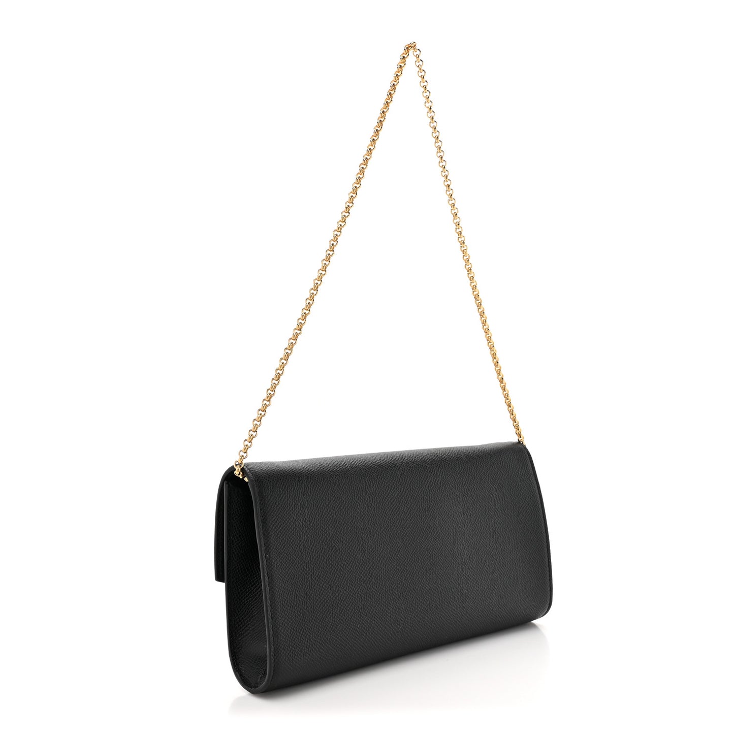 Hammered Calfskin Mini Gancini Icona Bag Black