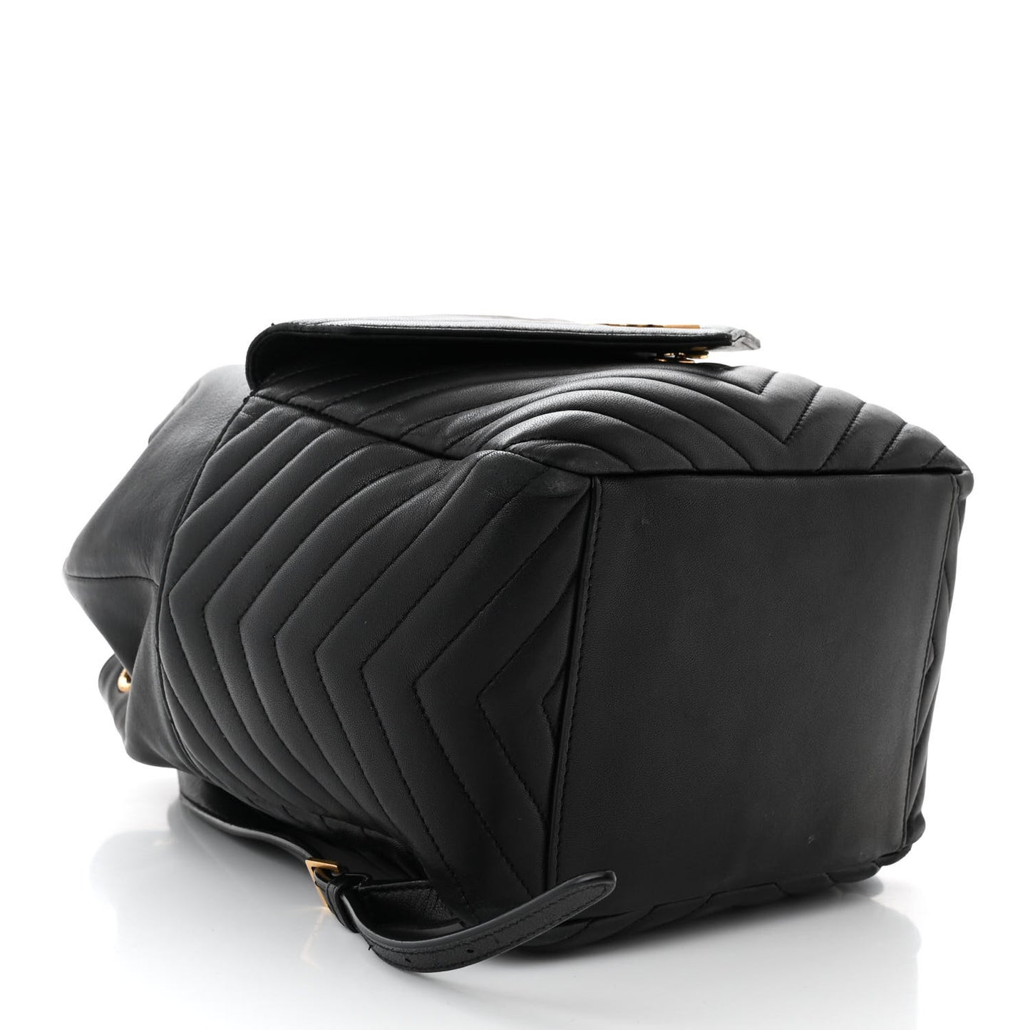 Lambskin Matelasse Monogram Joe Backpack Black