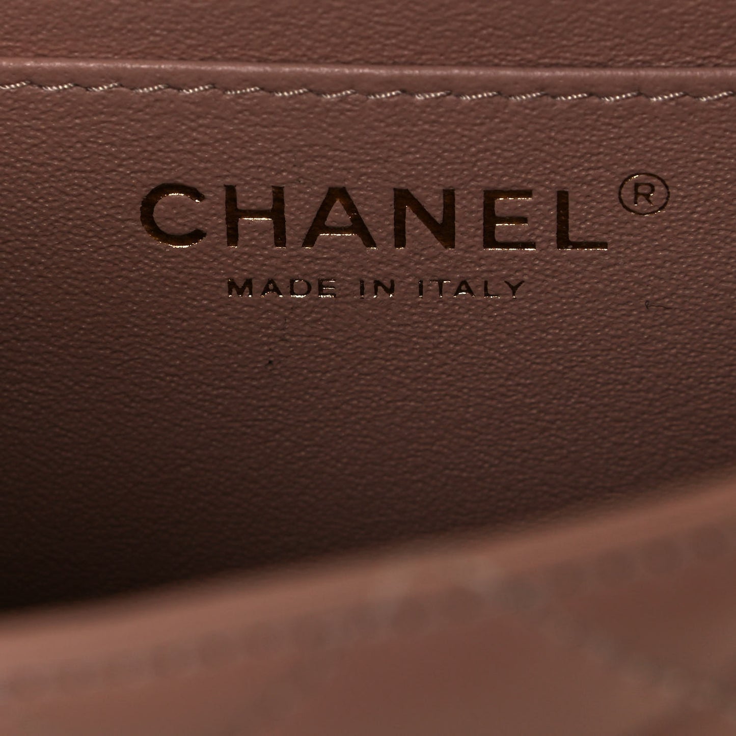 Lambskin Quilted Mini Square Flap Beige