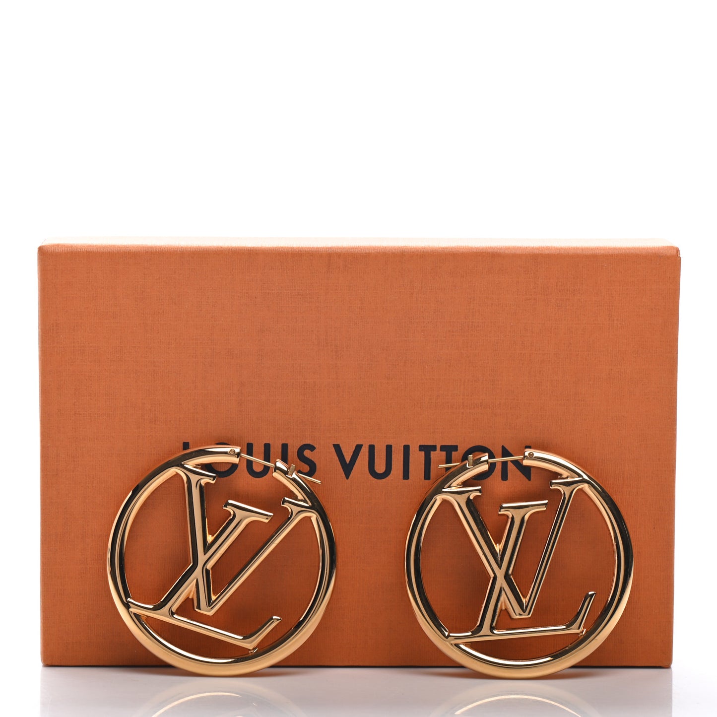 Metal Louise Hoop Earrings Gold