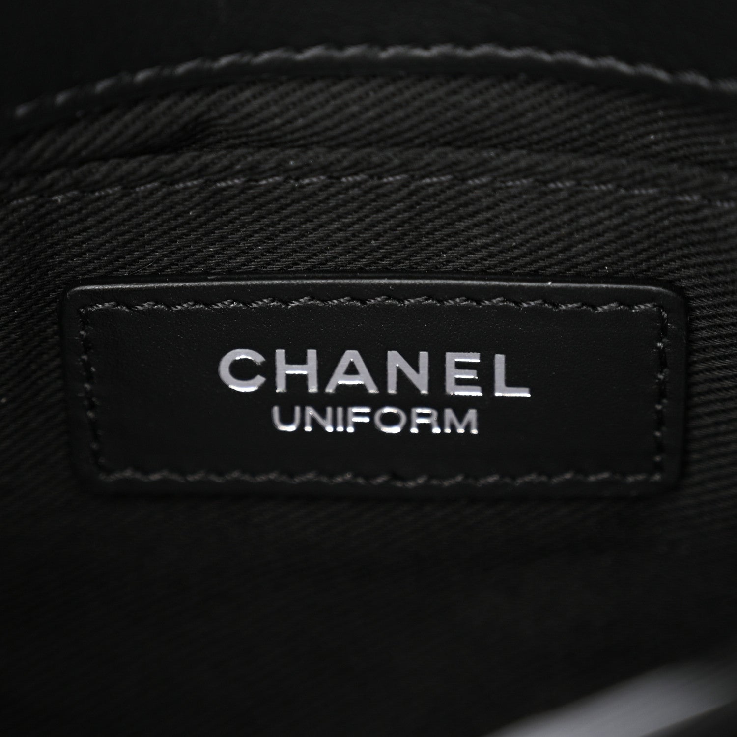 Chanel Calfskin Quilted CC Uniform Flap Belt Bag Black 5 of 10