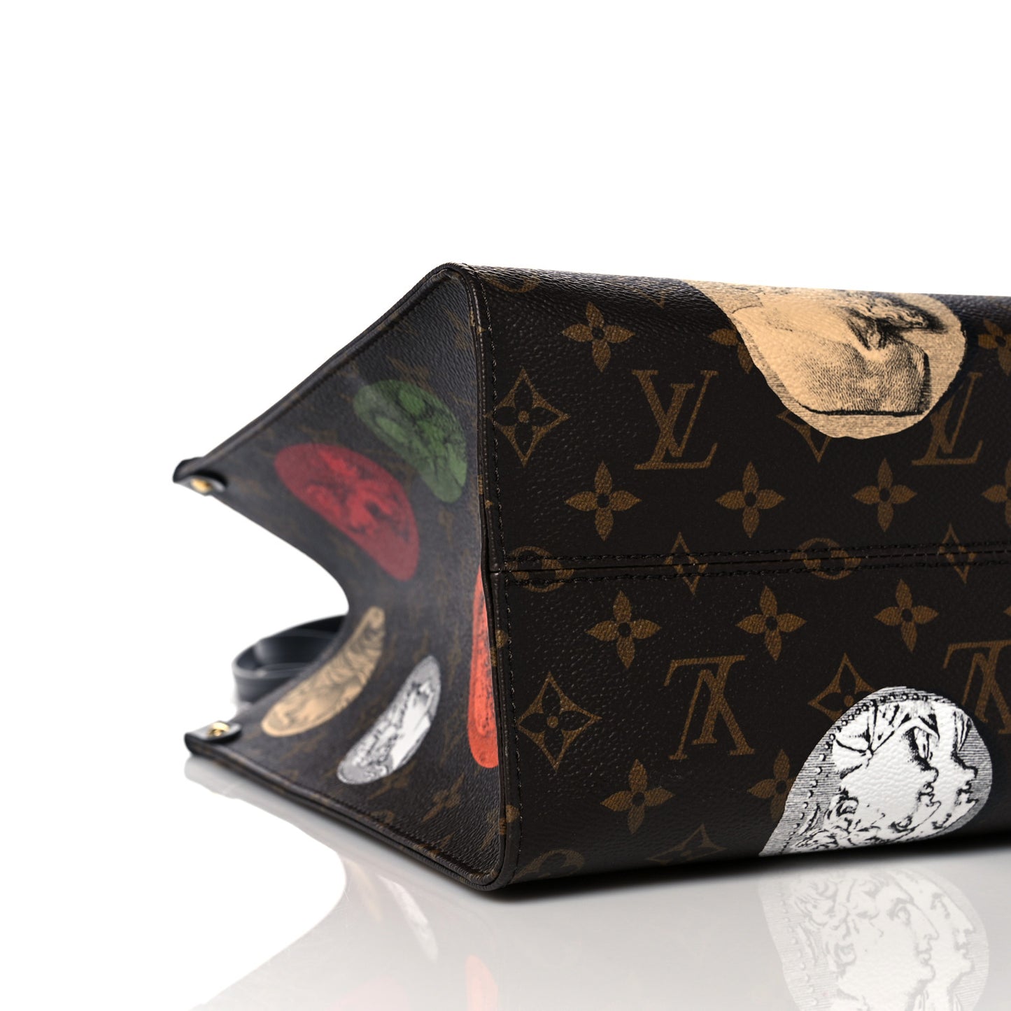 X FORNASETTI Monogram Cameo Onthego MM