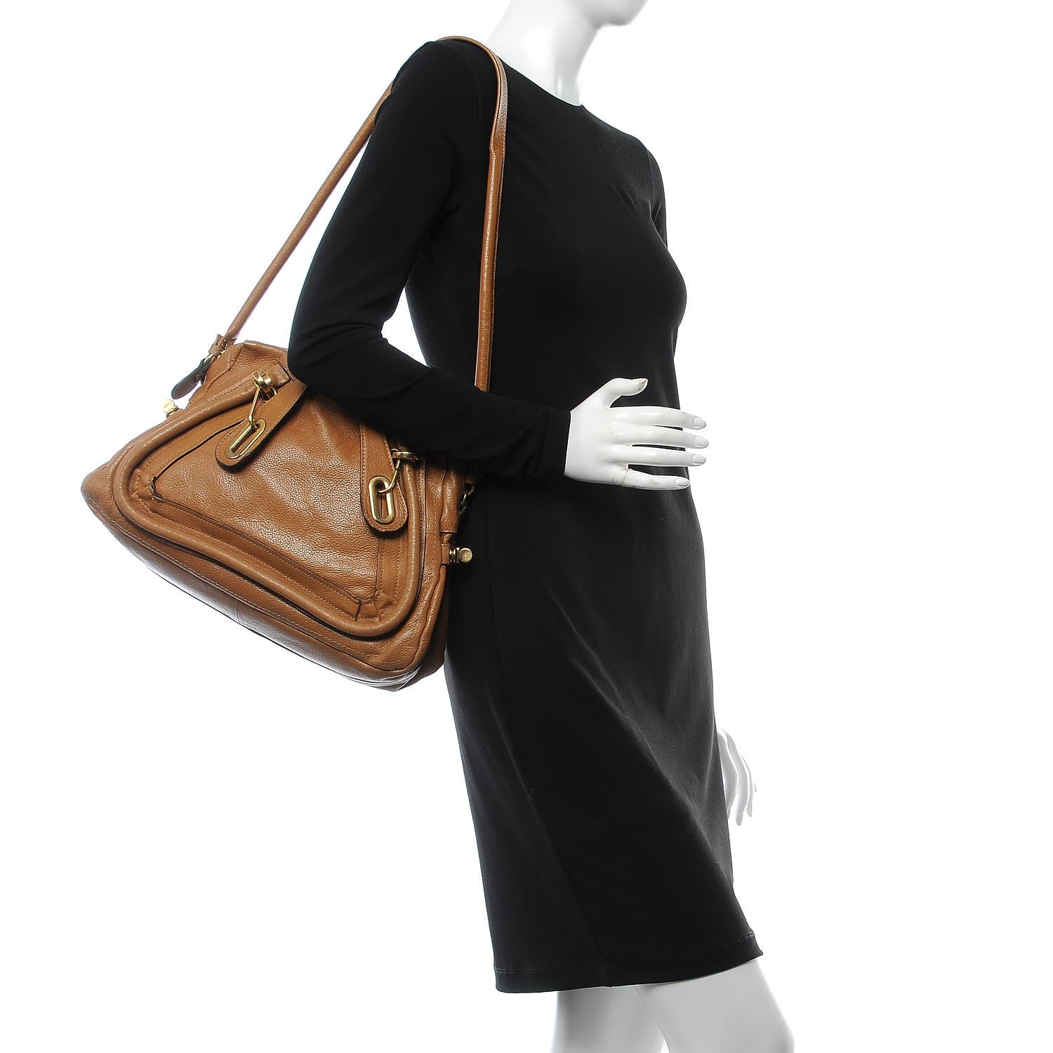 Chloe Calfskin Medium Paraty Tan 2 of 15