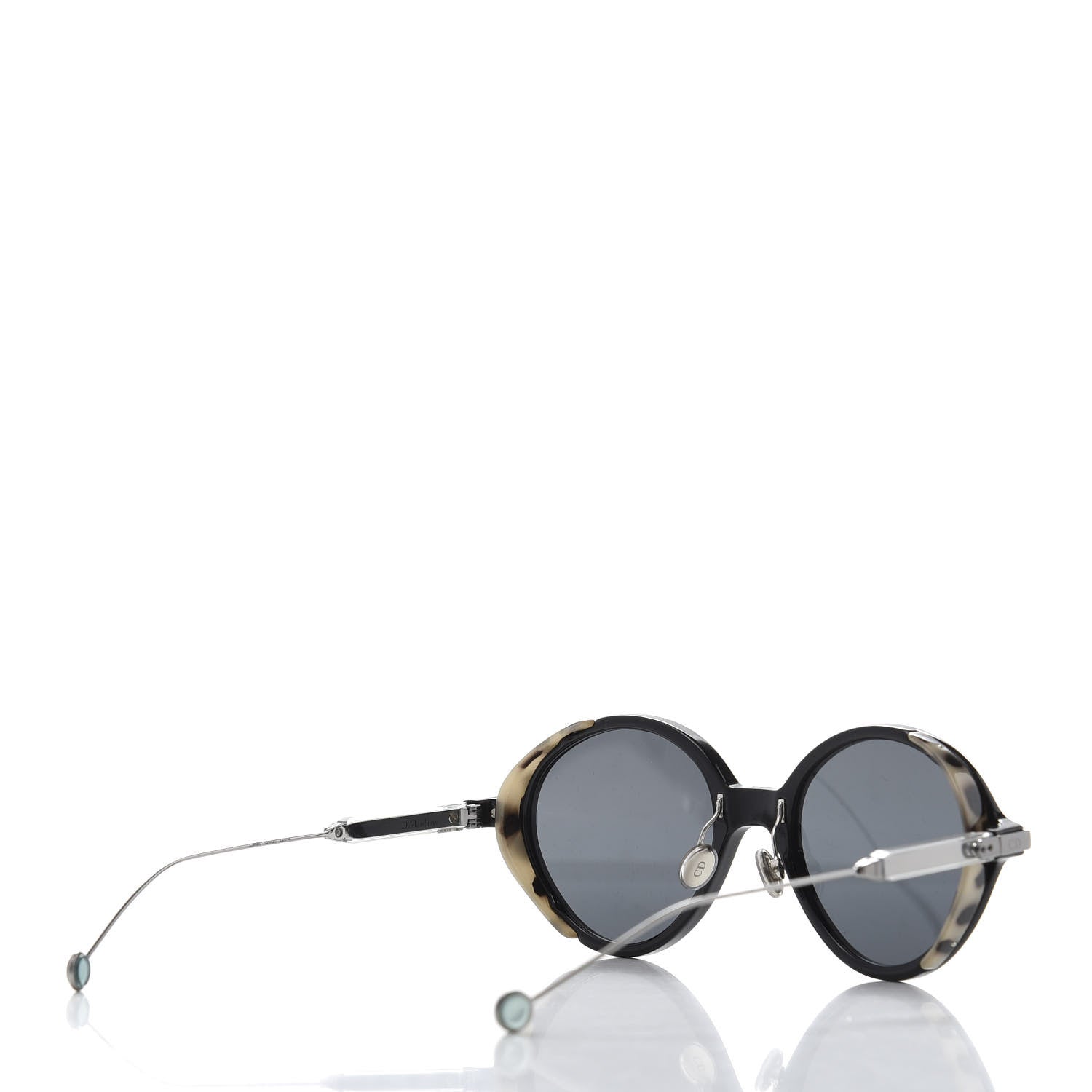 Christian Dior Acetate Umbrage Round Sunglasses Tortoise Black 4 of 8