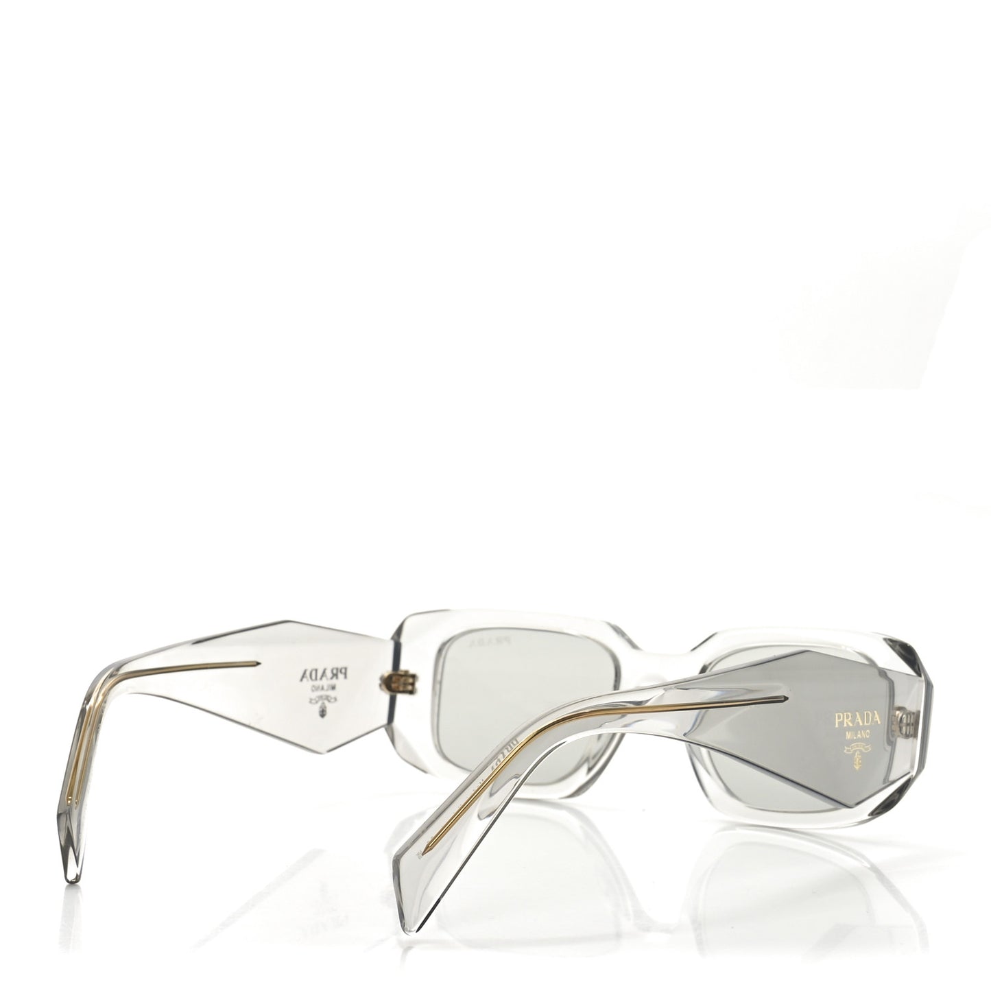 Acetate Symbole Sunglasses SPR 17W Transparent Gold