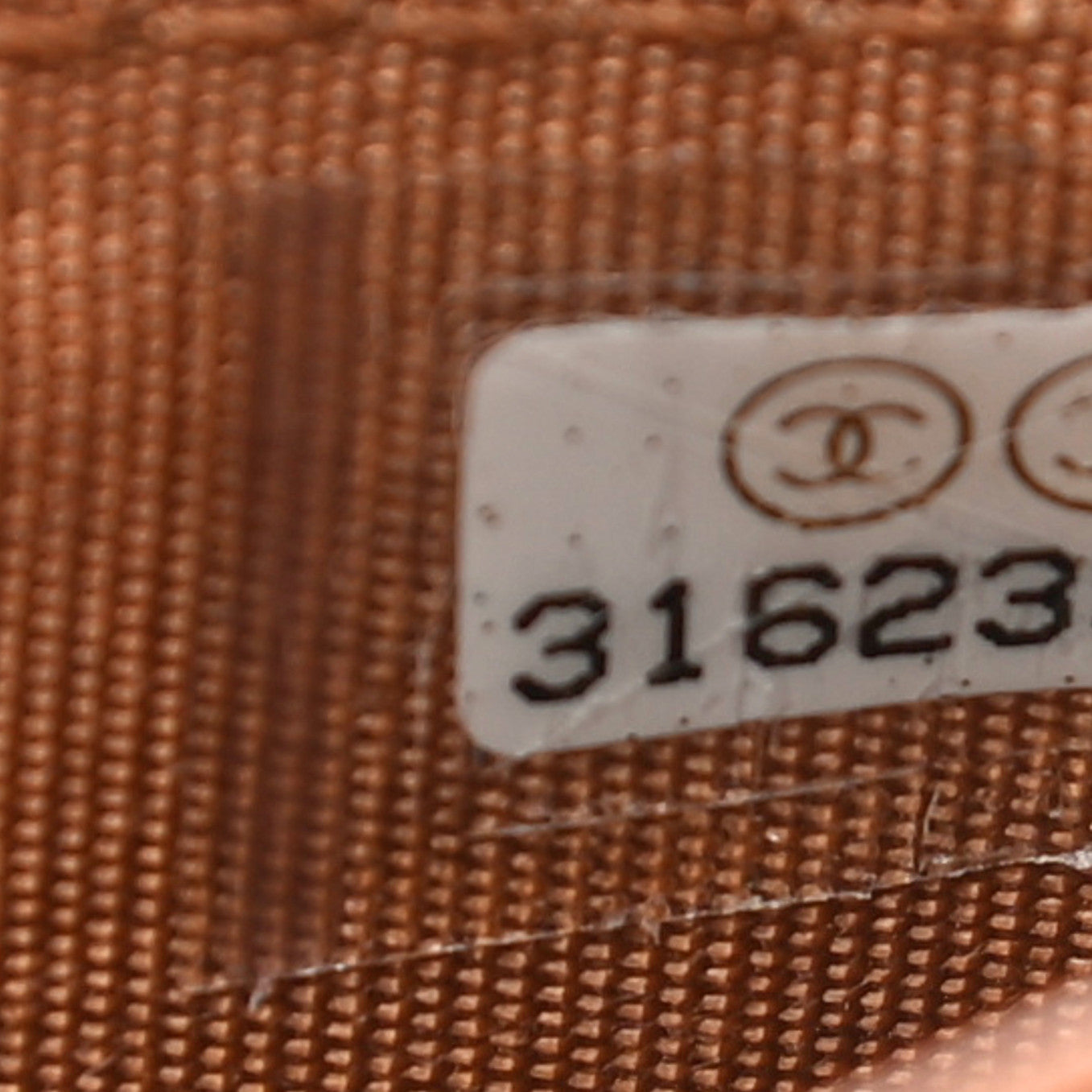 Lambskin Quilted Chanel 19 Card Holder Brown
