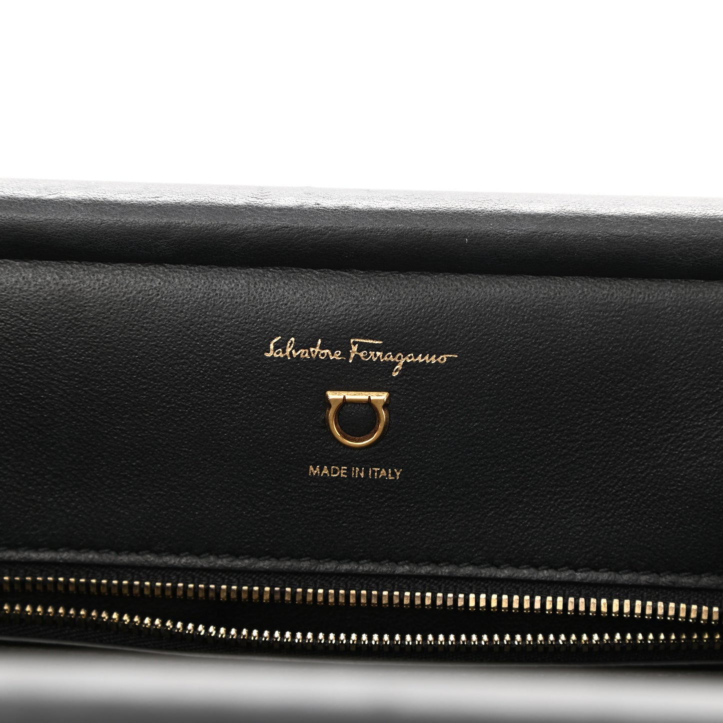 Calfskin Frame Satchel Black