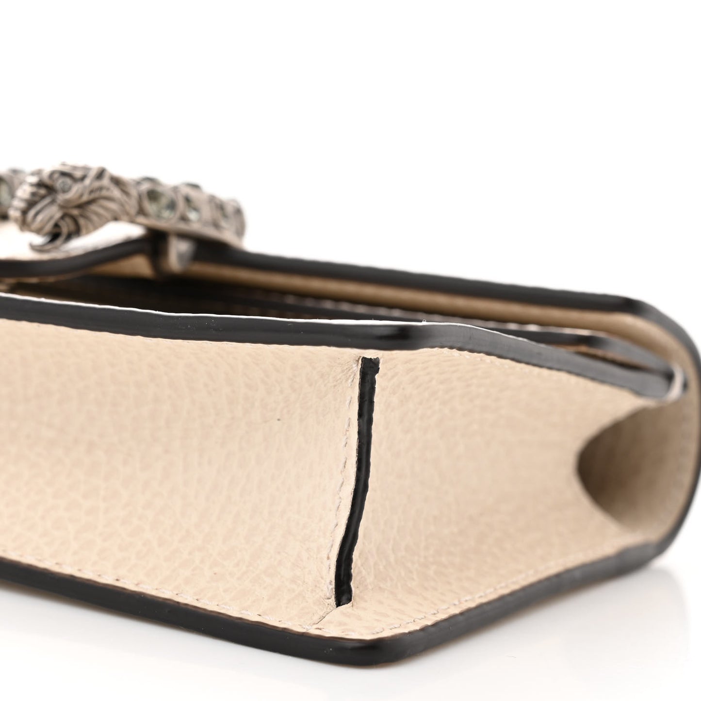 Dollar Calfskin Crystal Super Mini Dionysus Shoulder Bag Mystic White Black Diamond