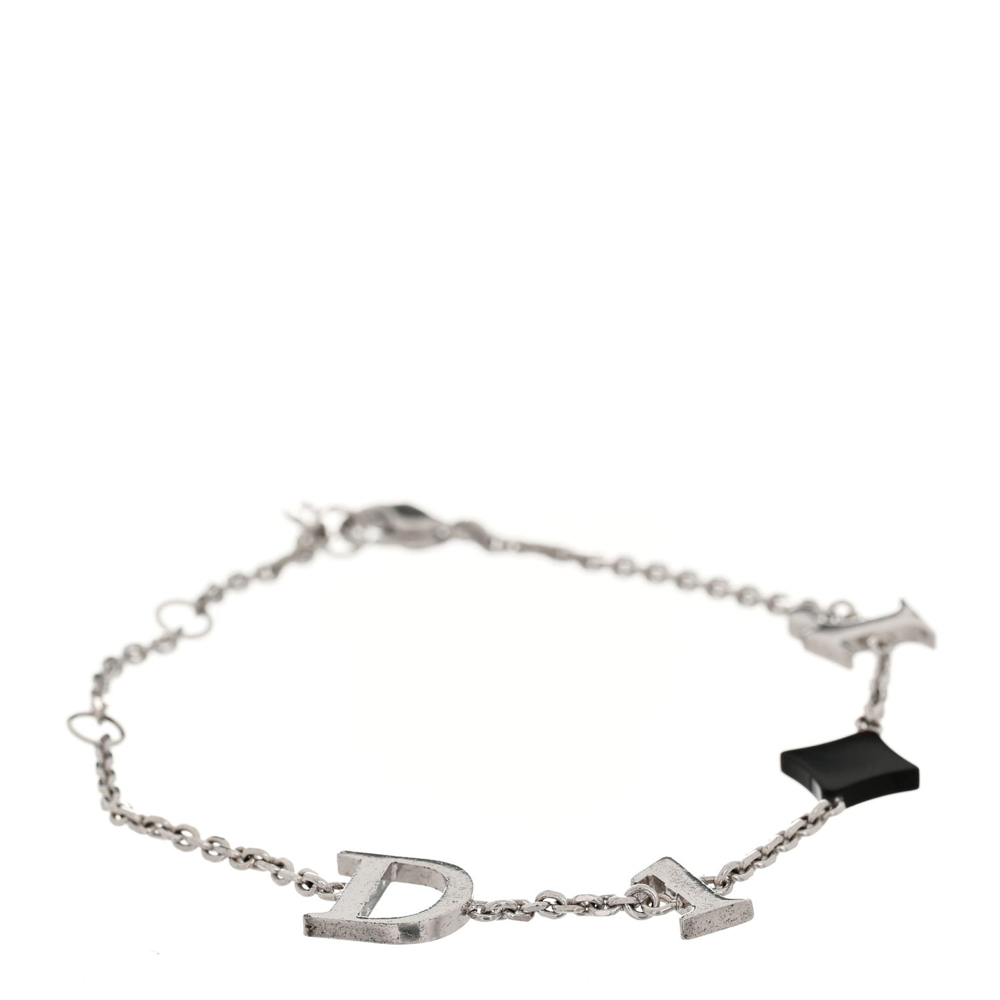 Palladium Logo Bracelet Black Silver