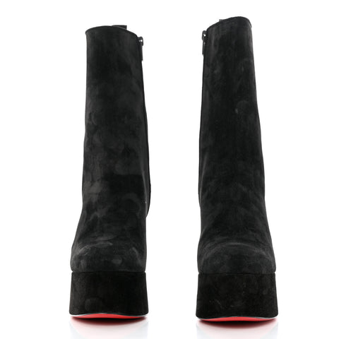 Veau Velours Izamayeah 130 Platform Boots 39.5 Black
