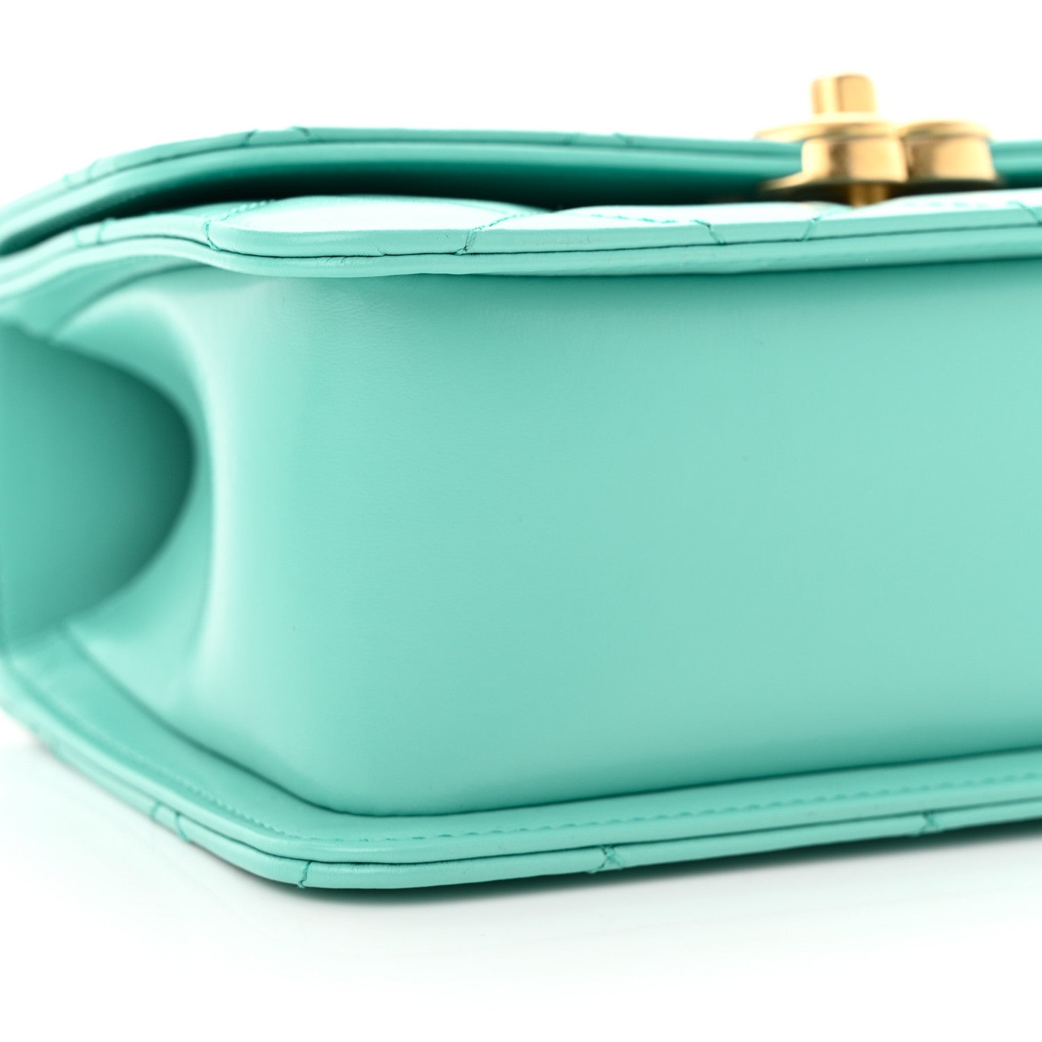 Chanel Calfskin Quilted Mini Perfect Fit Flap Turquoise 9 of 11