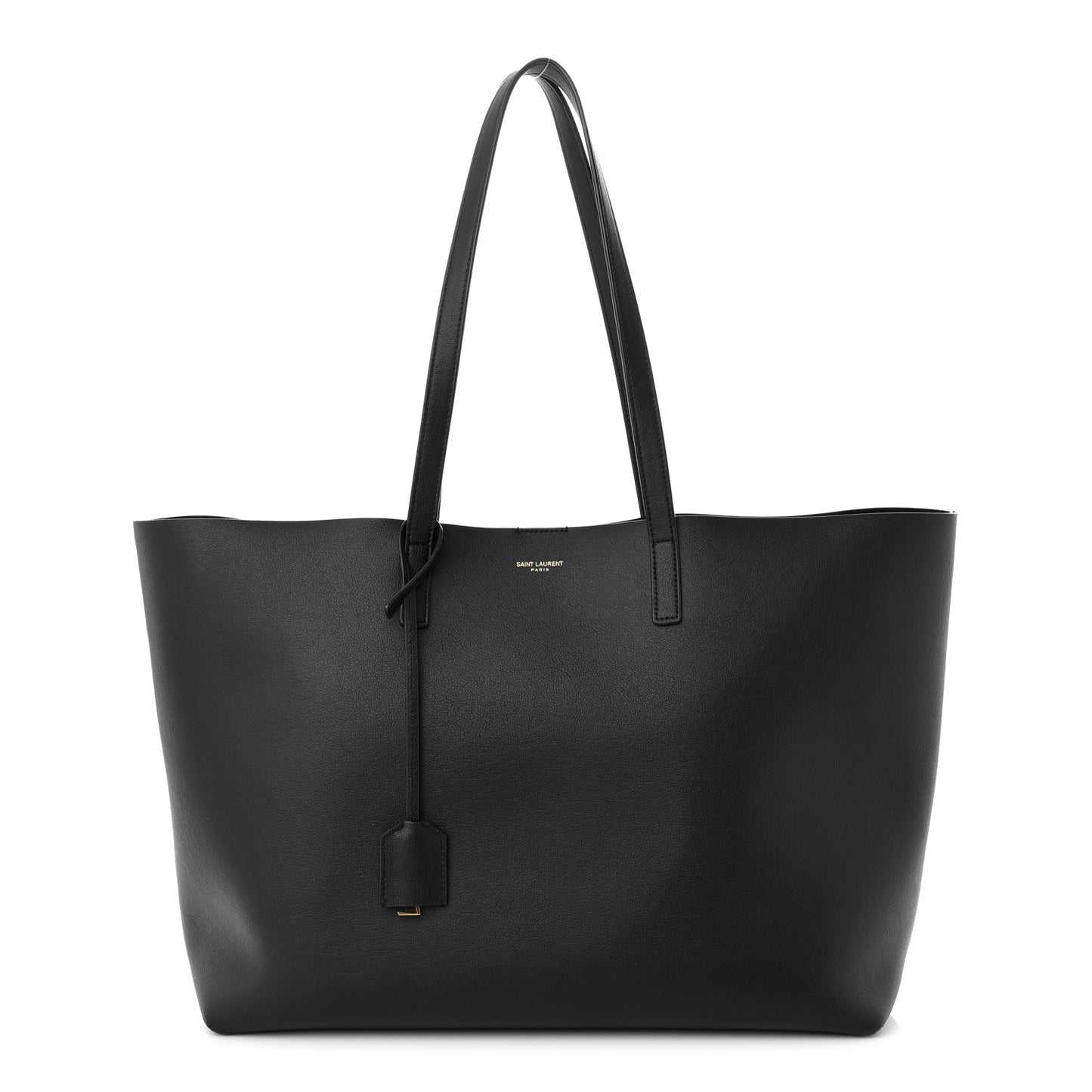 Calfskin Large Shopping Tote Black
