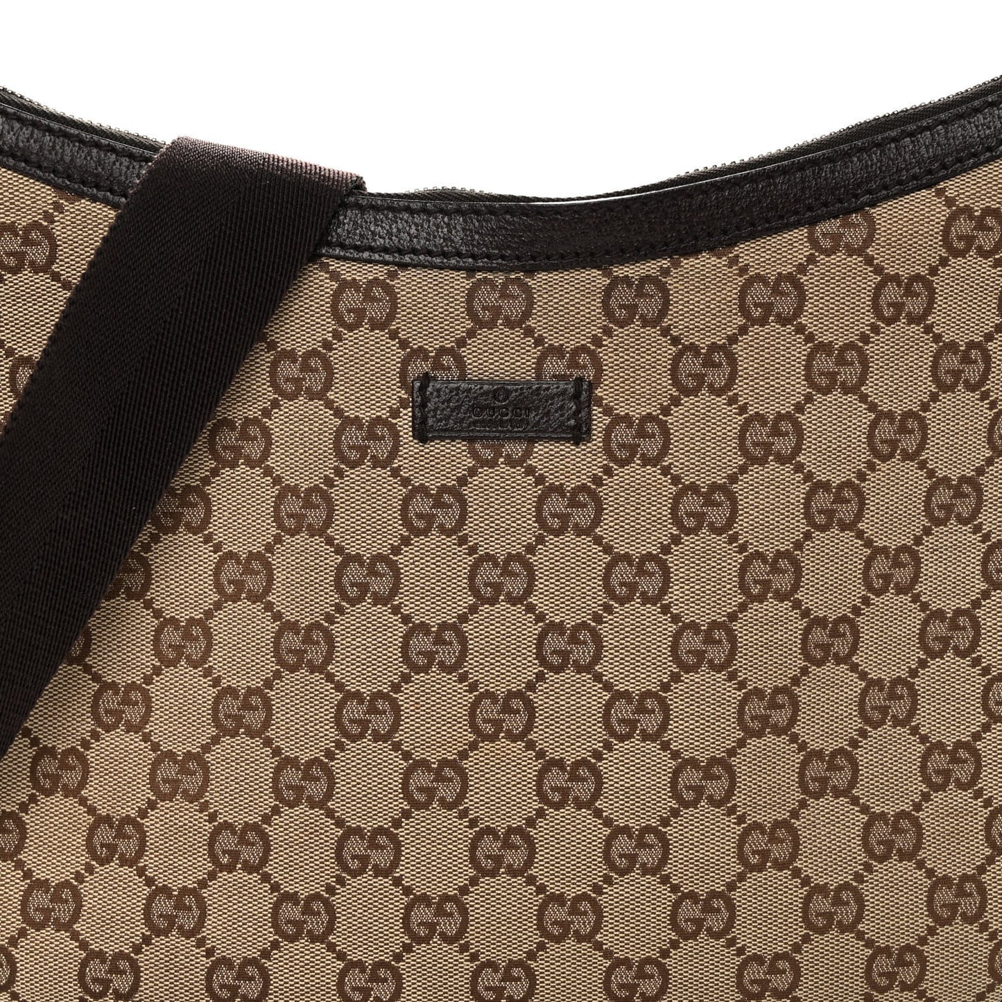Monogram Medium Half Moon Hobo Dark Brown