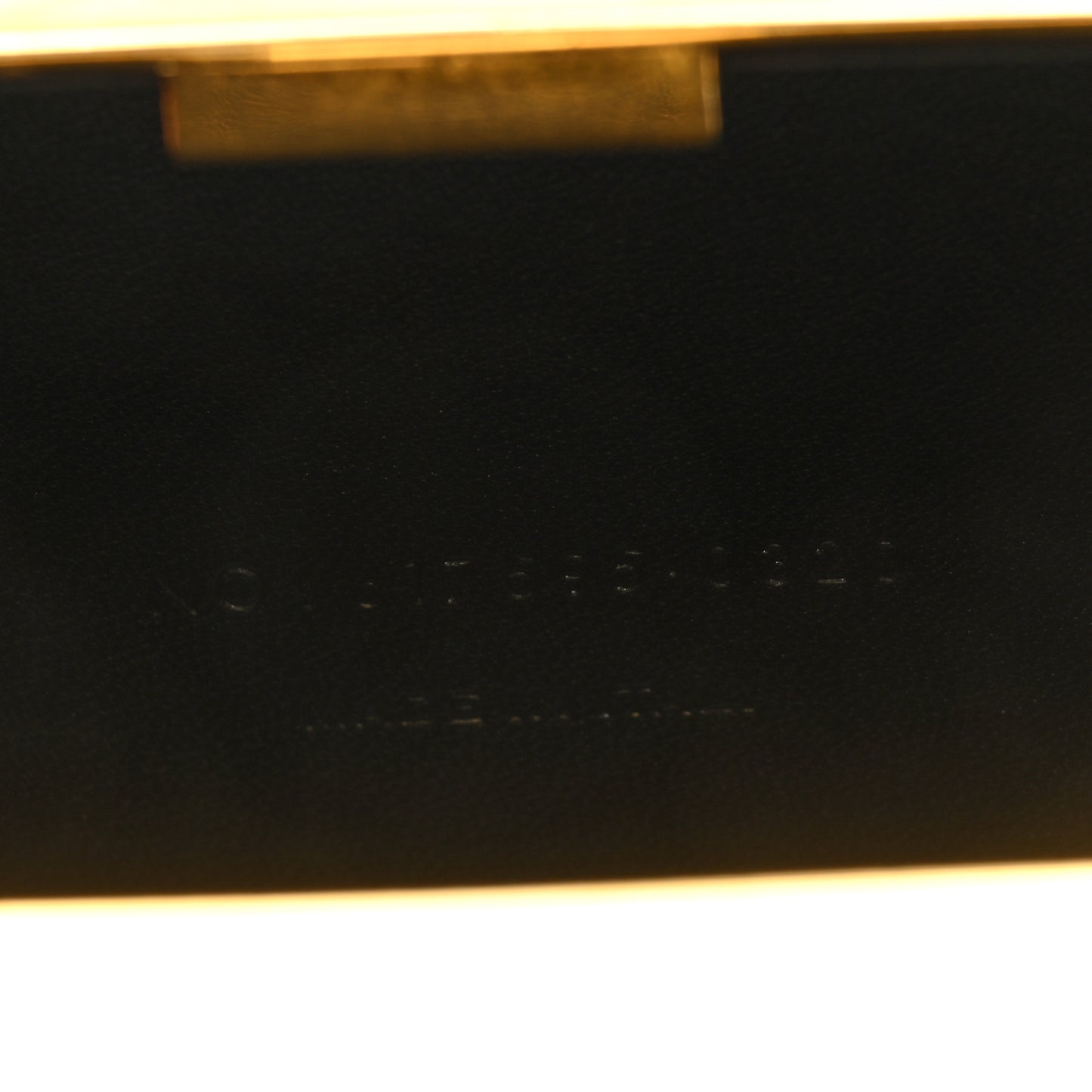 Metal Tuxedo Box Clutch Gold