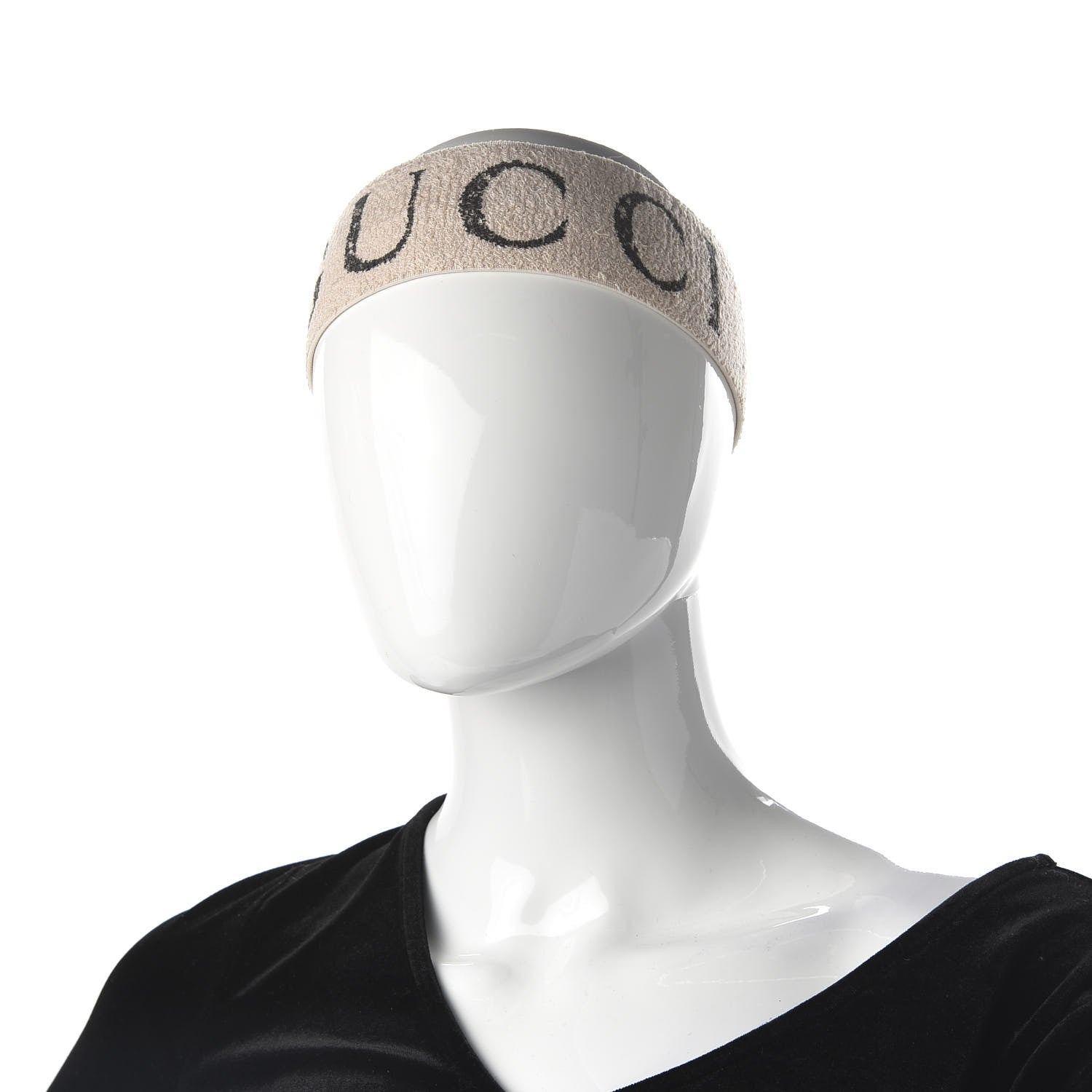 Gucci Cotton Elastic Logo Headband White 2 of 4