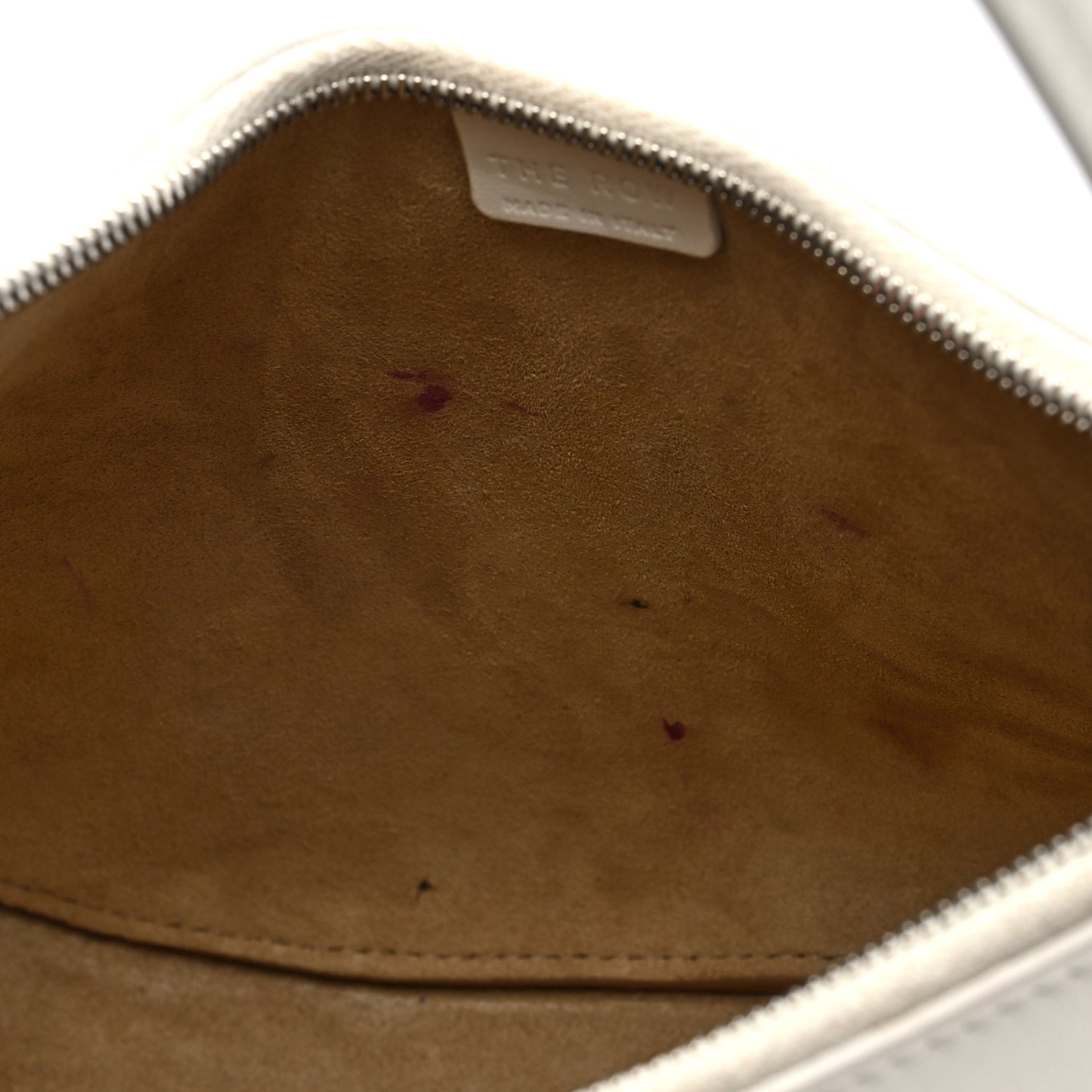 Smooth Calfskin Half Moon Shoulder Bag New Ivory