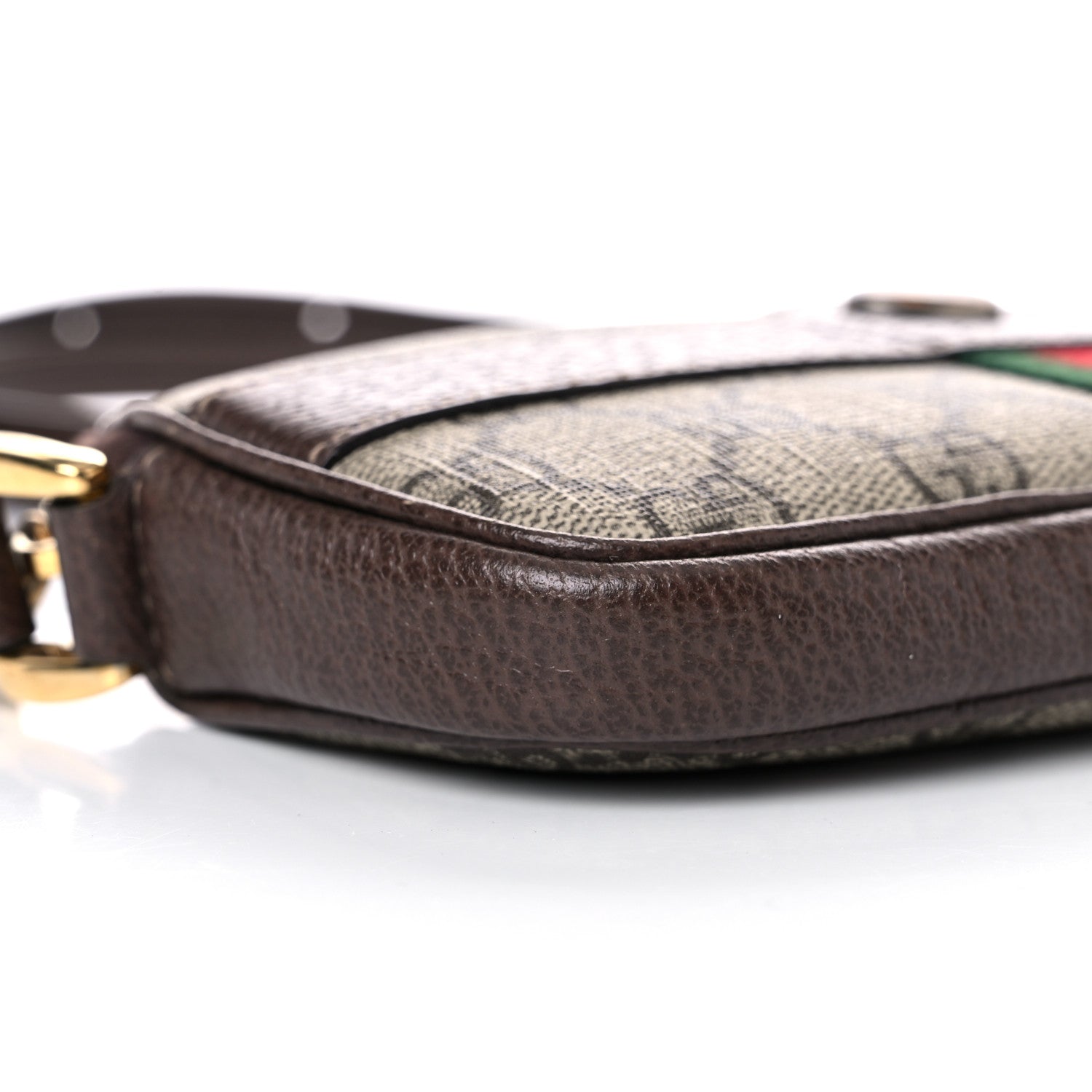 Gucci GG Supreme Monogram Web Mini Ophidia GG Bag Brown 7 of 11