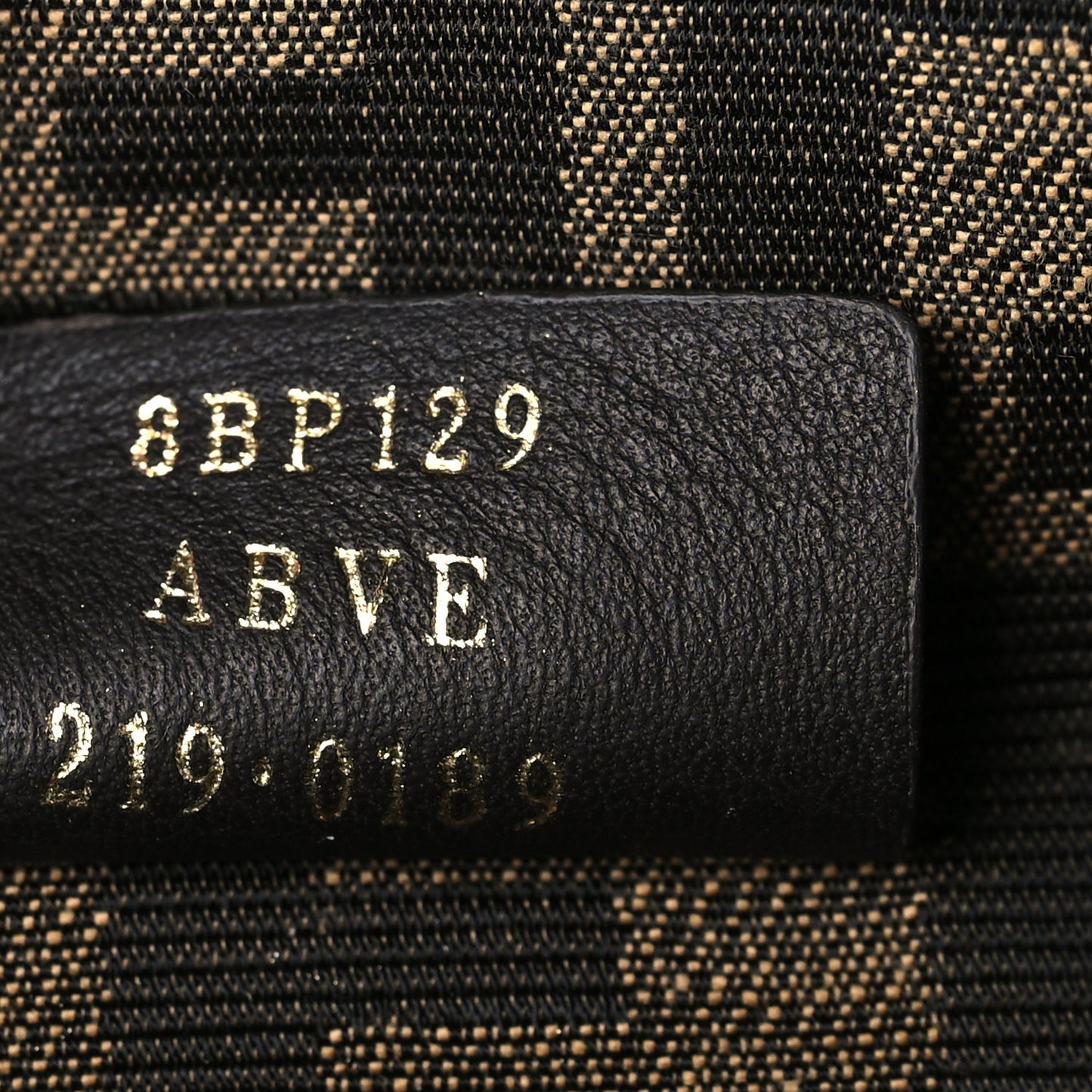 Shiny Nappa Small Fendi First Caramello