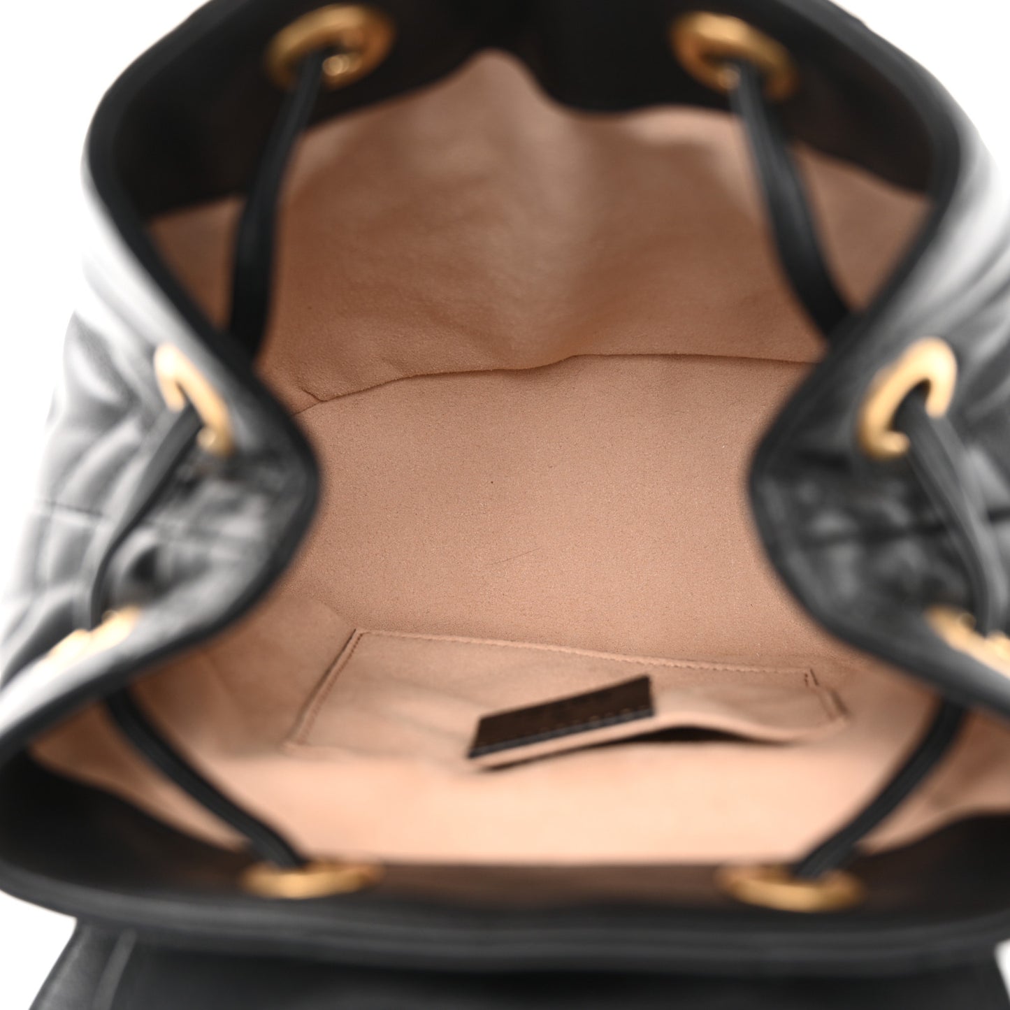 Calfskin Matelasse GG Marmont Flap Backpack Black