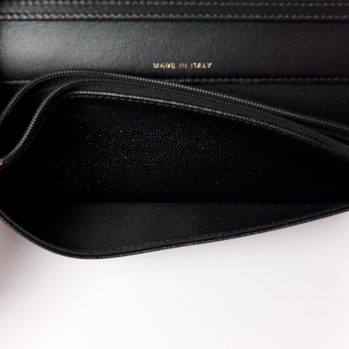 Caviar Quilted Glitter CC Roller Skate Clutch With Chain Black Black