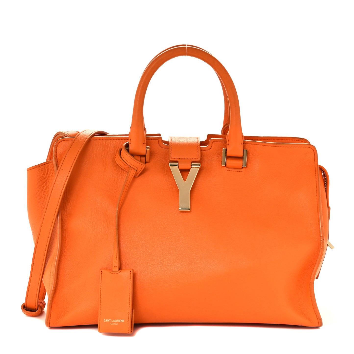 Calfskin Small Classic Y Cabas Mandarine