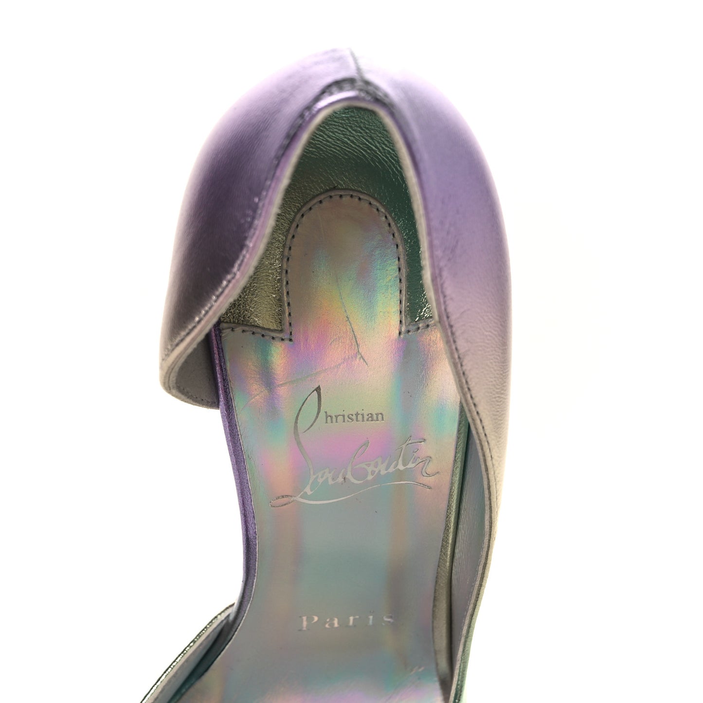 Iridescent Nappa Lam Licorne Iriza 100 Pumps 37 Multicolor