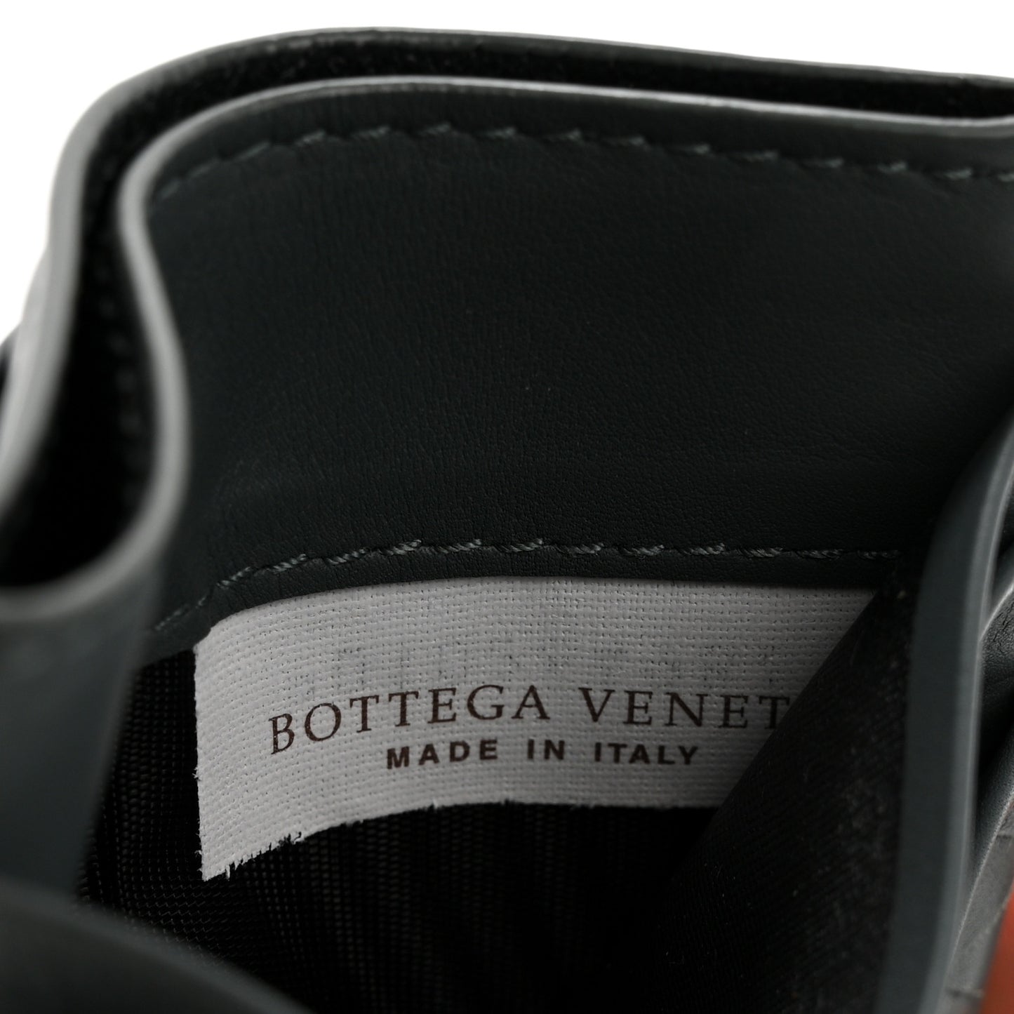 Nappa Intrecciato Card Holder Ardoise